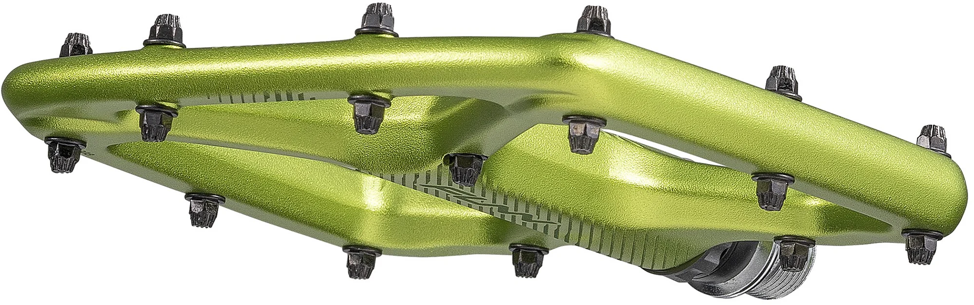 Funn Python 2 Alloy Flat Pedals Long Pins - Green - Image 5