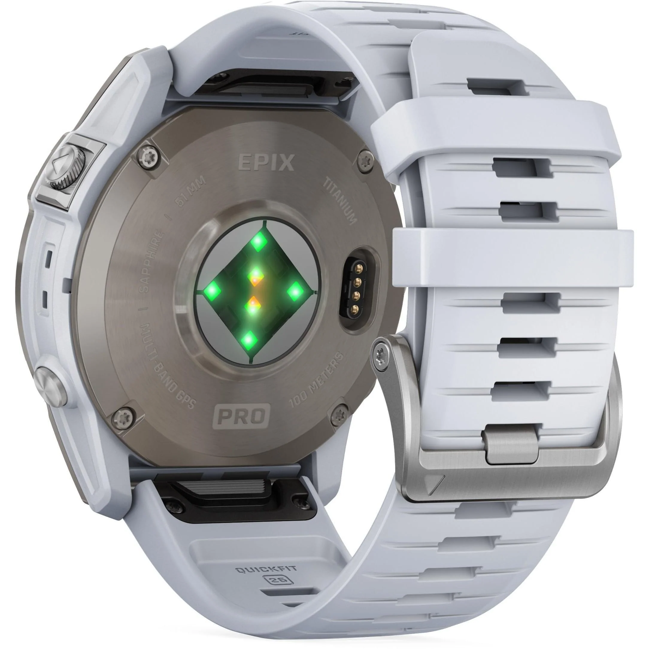 Garmin EPIX Pro (Gen 2) Sapphire 51mm HRM With GPS Multisport Watch - White - Image 2