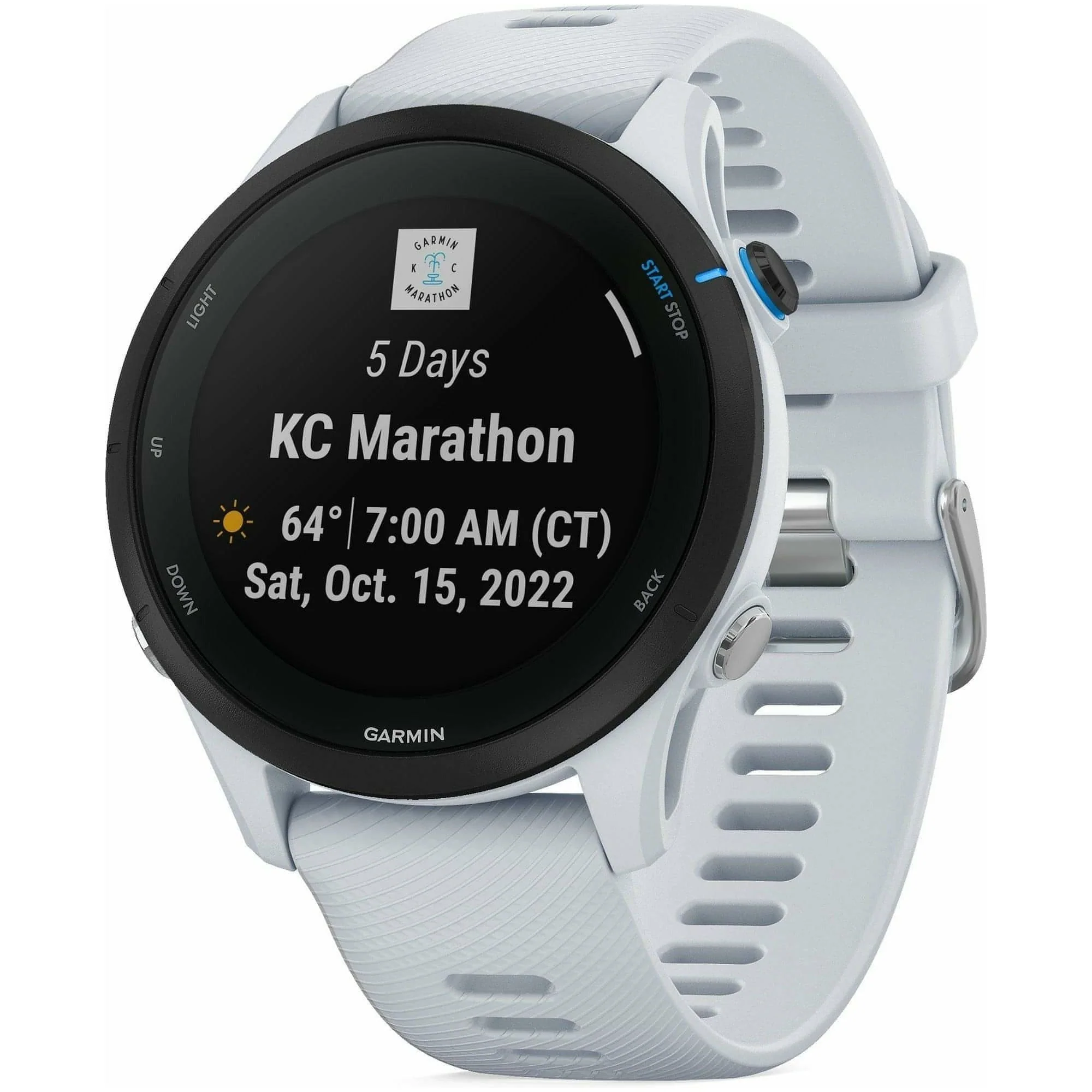 Garmin Forerunner 255 Music HRM With GPS Watch - White - Image 8