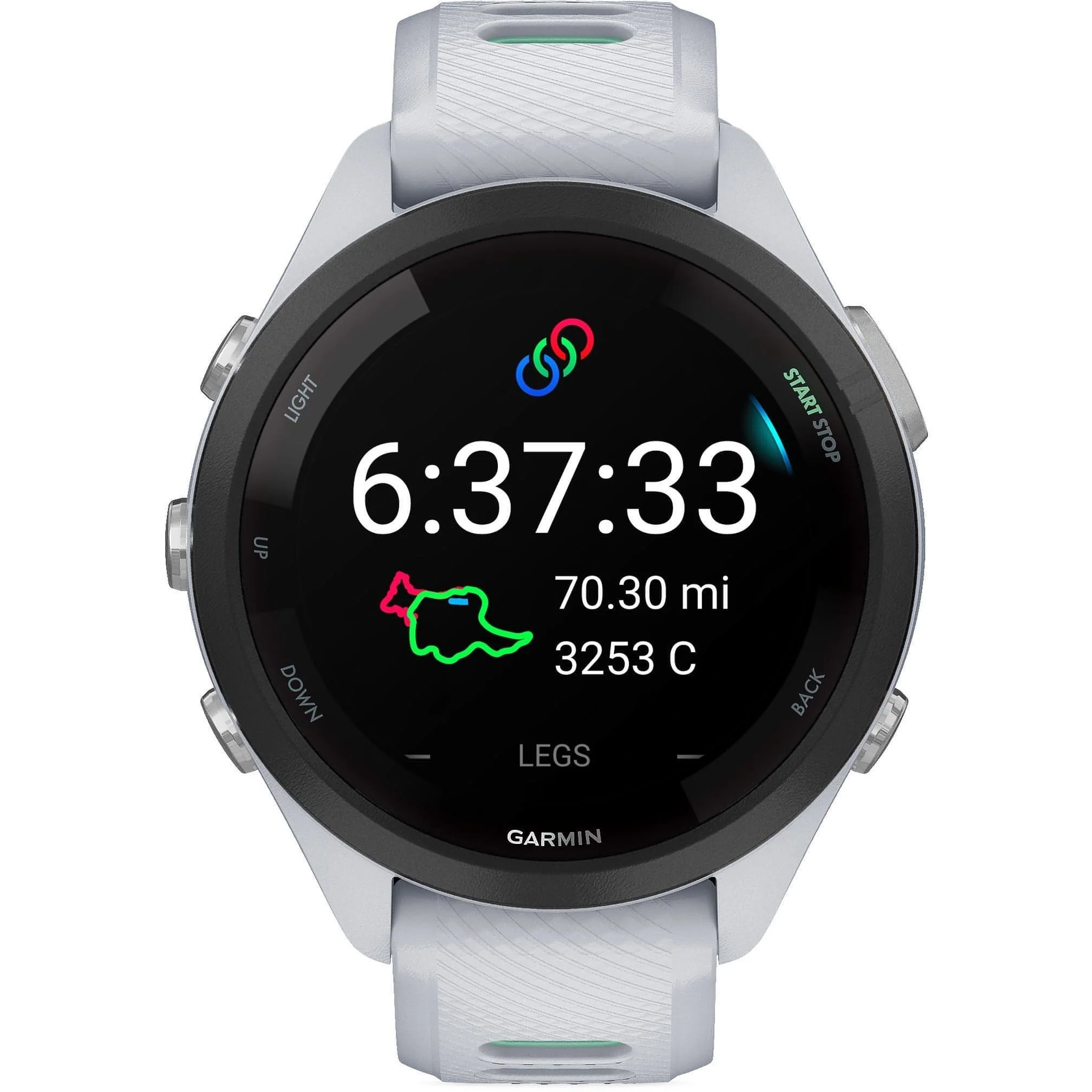 Garmin Forerunner 265S Music HRM With GPS Watch - White - Image 3