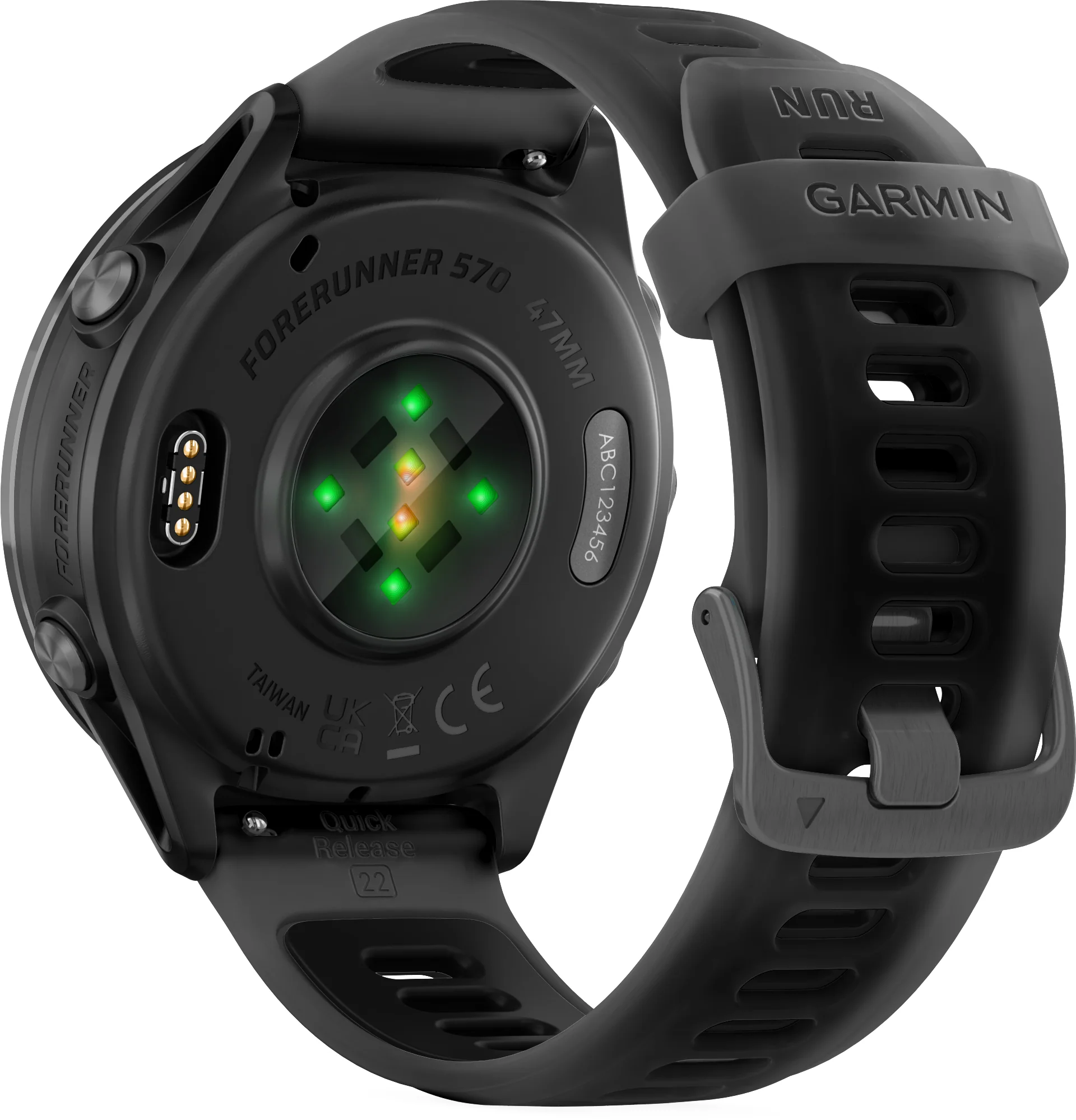 Garmin Forerunner 570 47mm HRM With GPS Watch - Black - Image 2