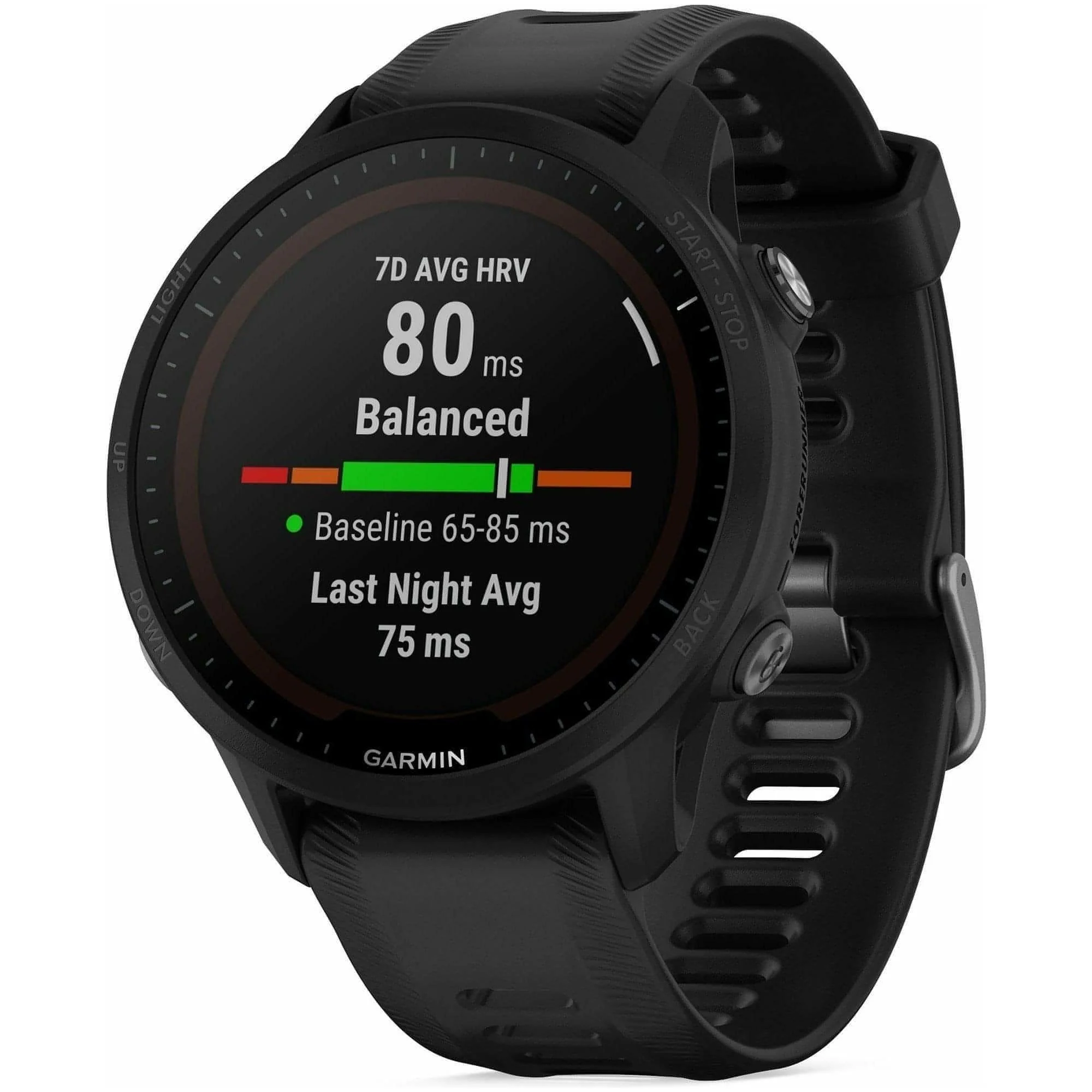 Garmin Forerunner 955 Solar HRM With GPS Watch - Black - Image 2