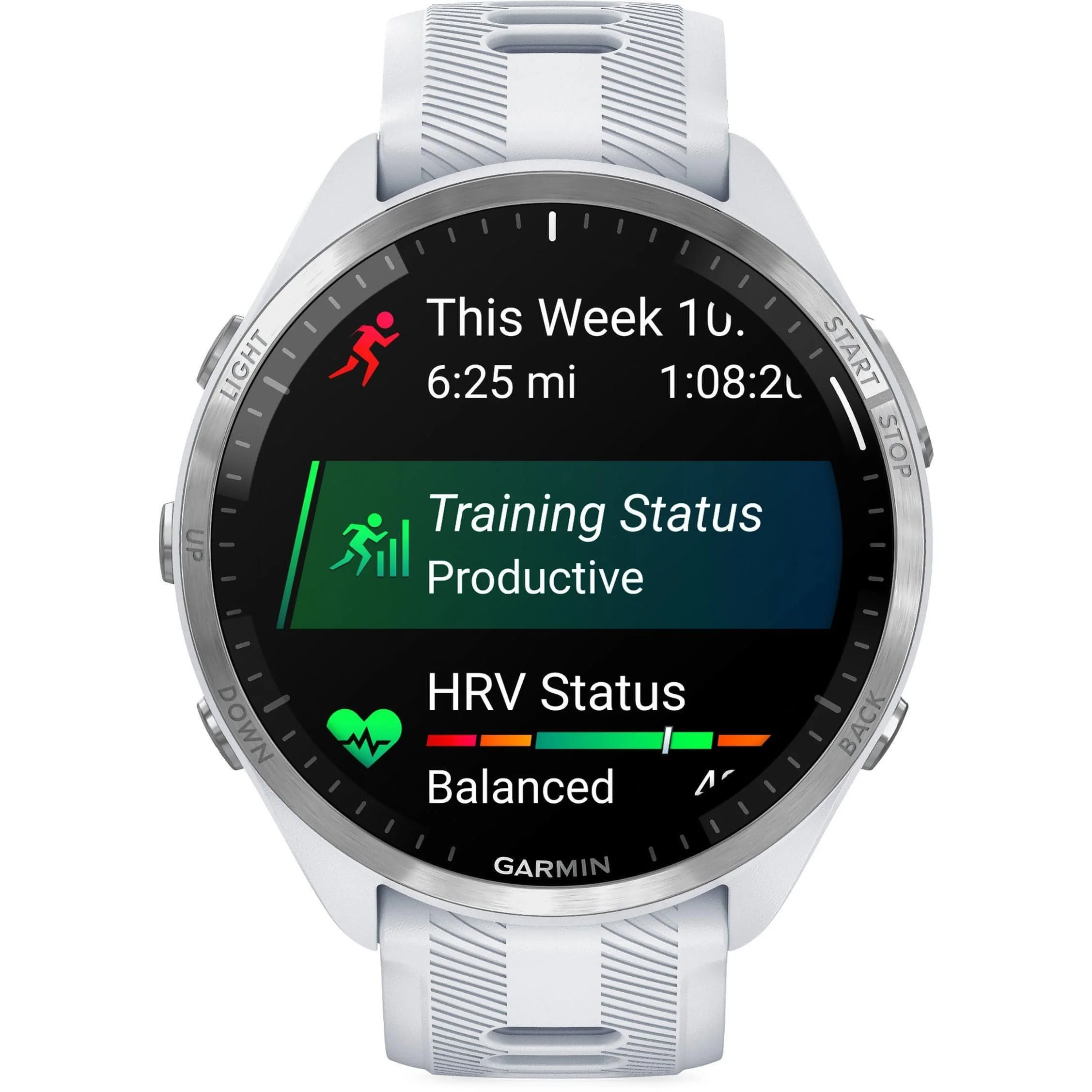 Garmin Forerunner 965 HRM With GPS Watch - White - Image 3