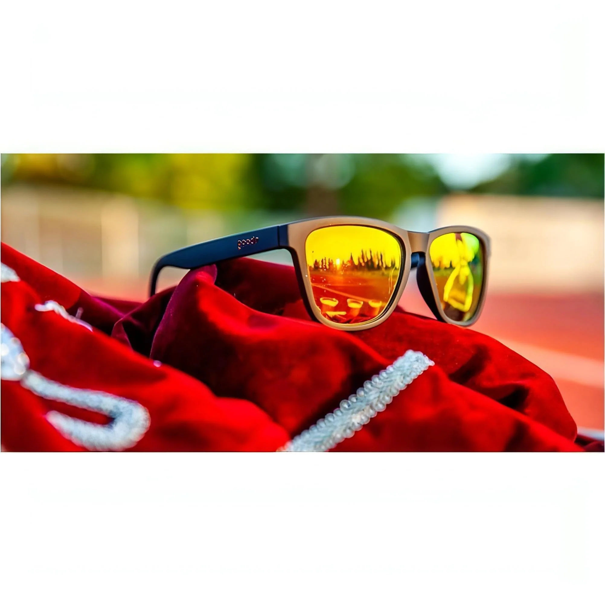 Goodr Whiskey Shots With Satan Running Sunglasses - Image 2