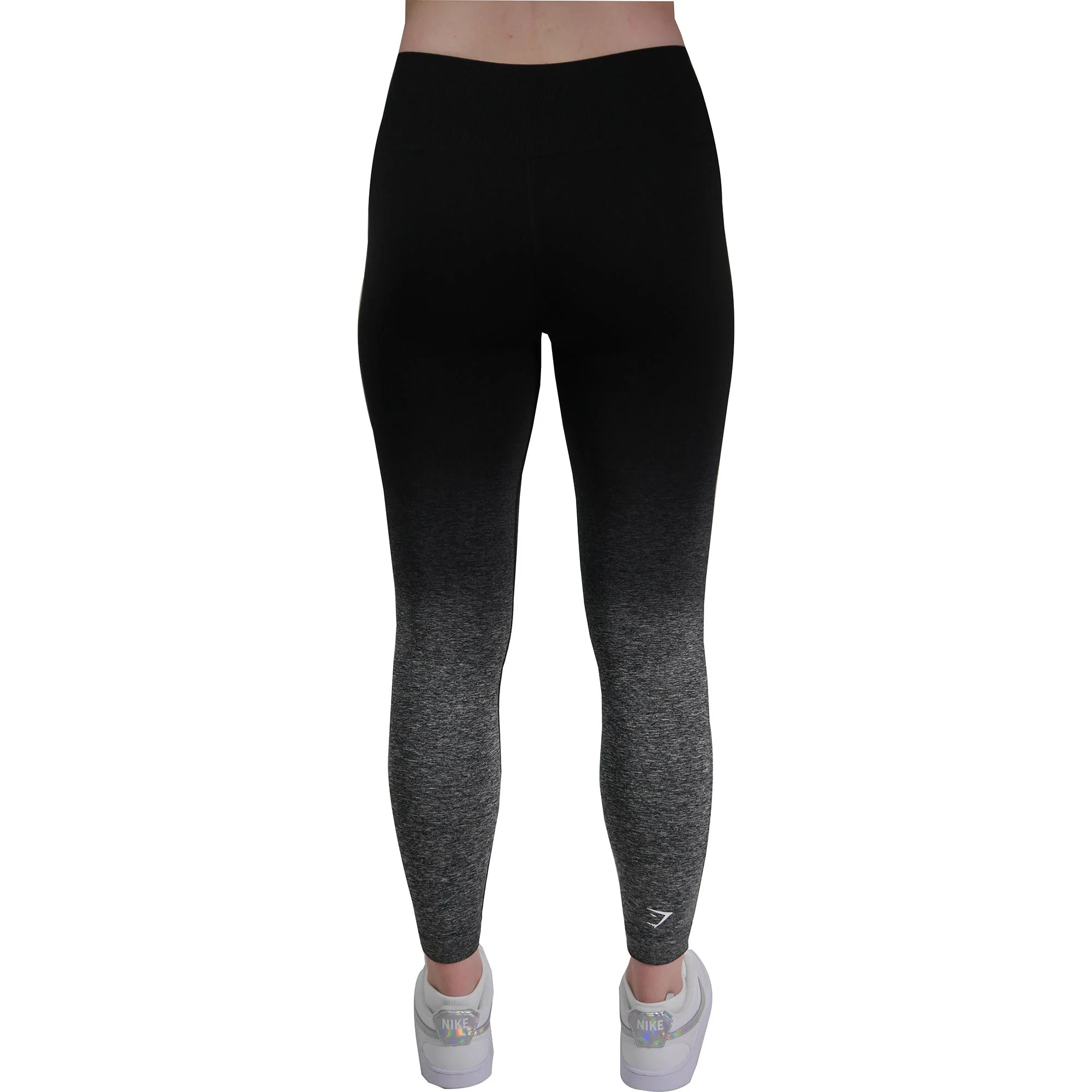 Gymshark Adapt Ombre Seamless Womens Long Training Tights - Black - Image 2