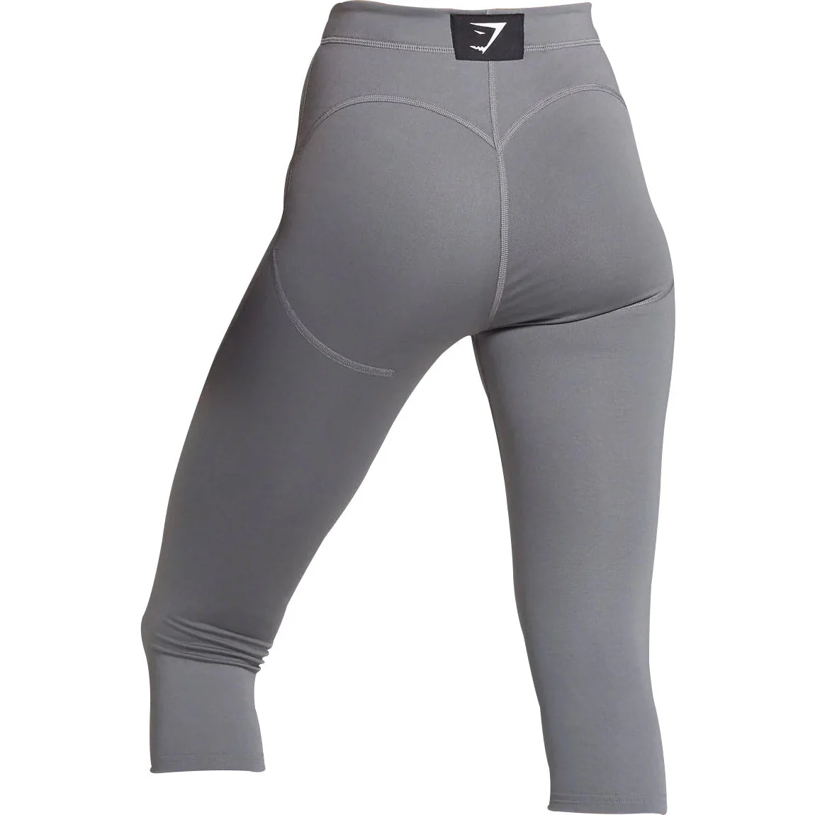 Gymshark Combat Womens Cropped Training Tights - Grey - Image 2