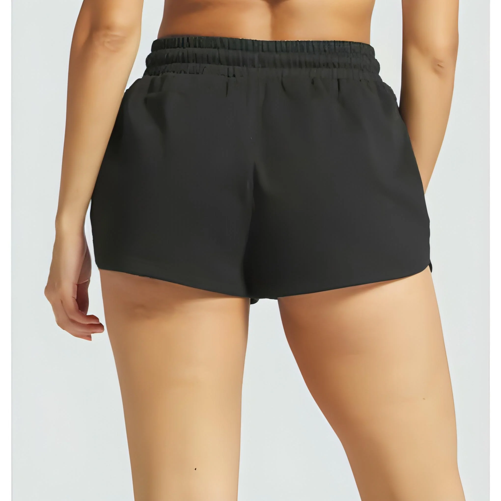 Gymshark Graphic Womens Training Shorts - Black - Image 2