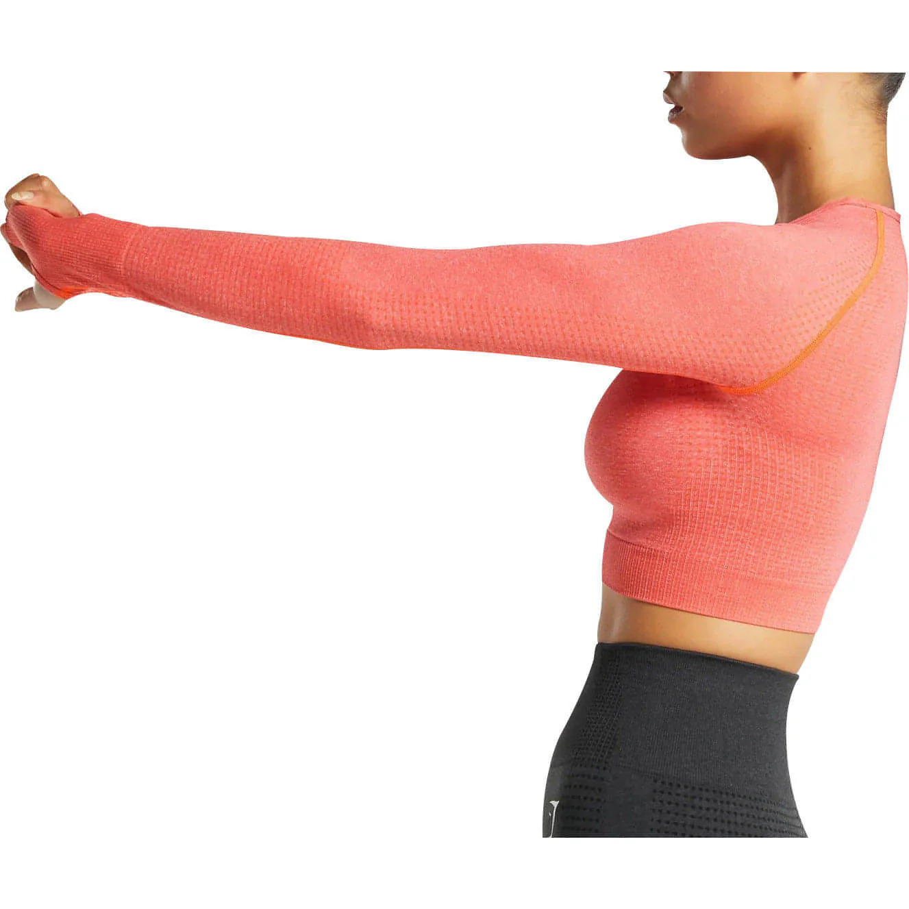 Gymshark Vital Seamless 2.0 Crop Long Sleeve Womens Training Top - Pink - Image 3