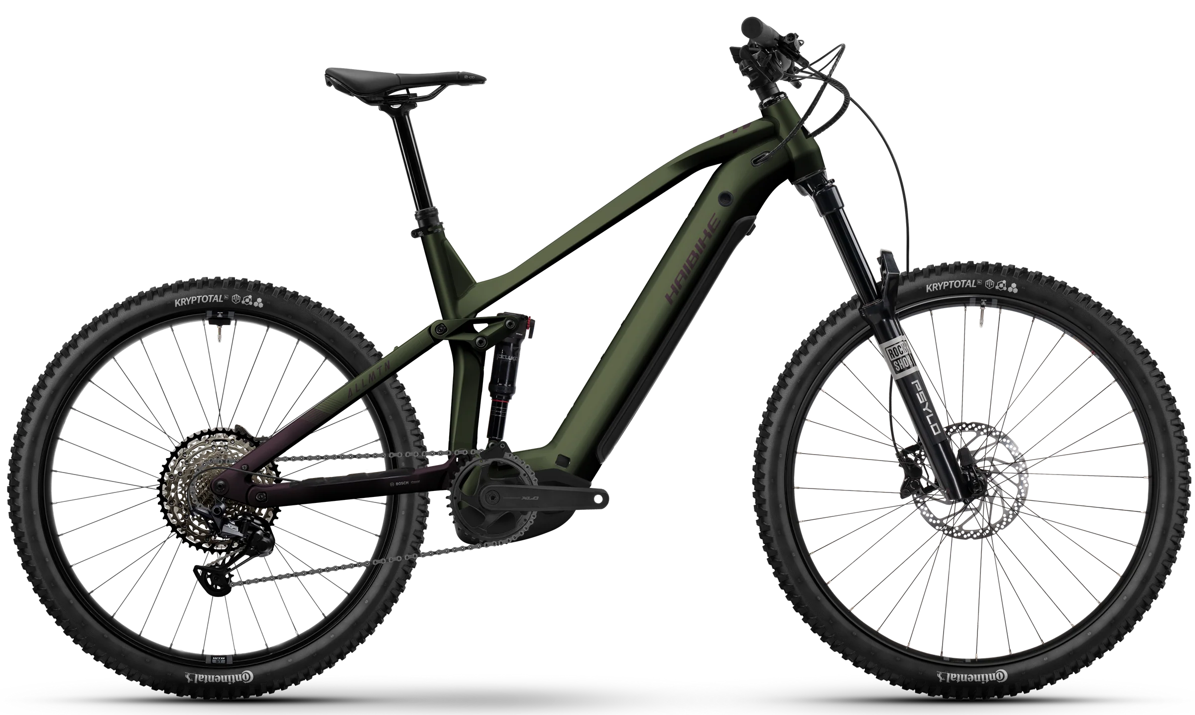 Haibike ALLMTN 6 Electric Full Suspension Mountain Bike 2026 - Swamp