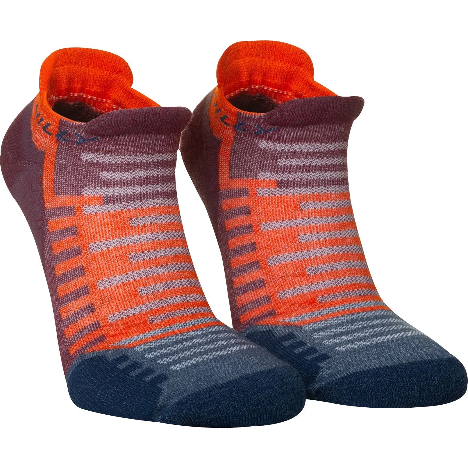 Hilly Active Socklet Running Socks - Orange - Image 5