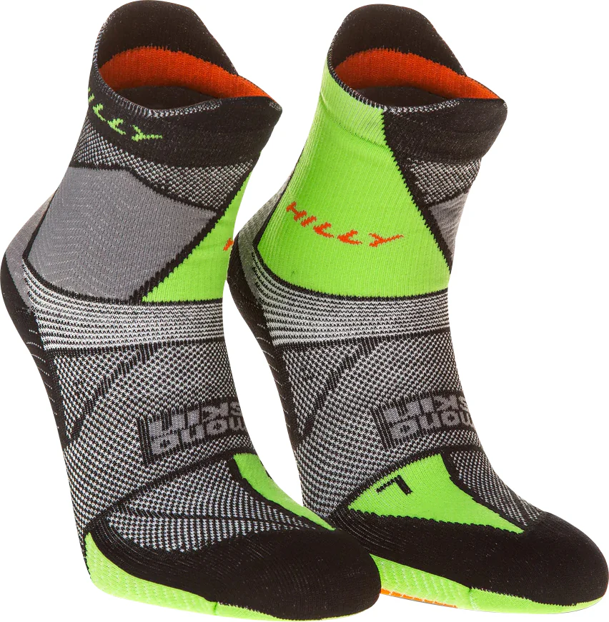 Hilly Marathon Fresh Anklet Running Socks - Grey - Image 4