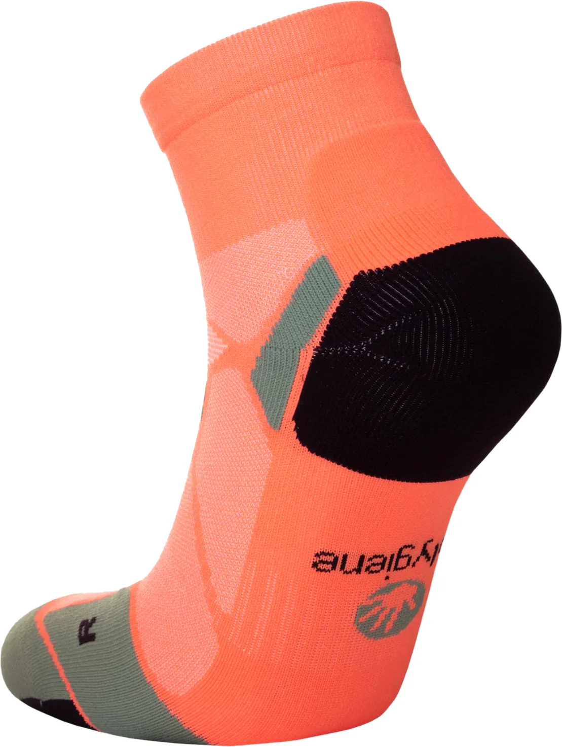 Hilly Marathon Fresh Anklet Running Socks - Orange - Image 2
