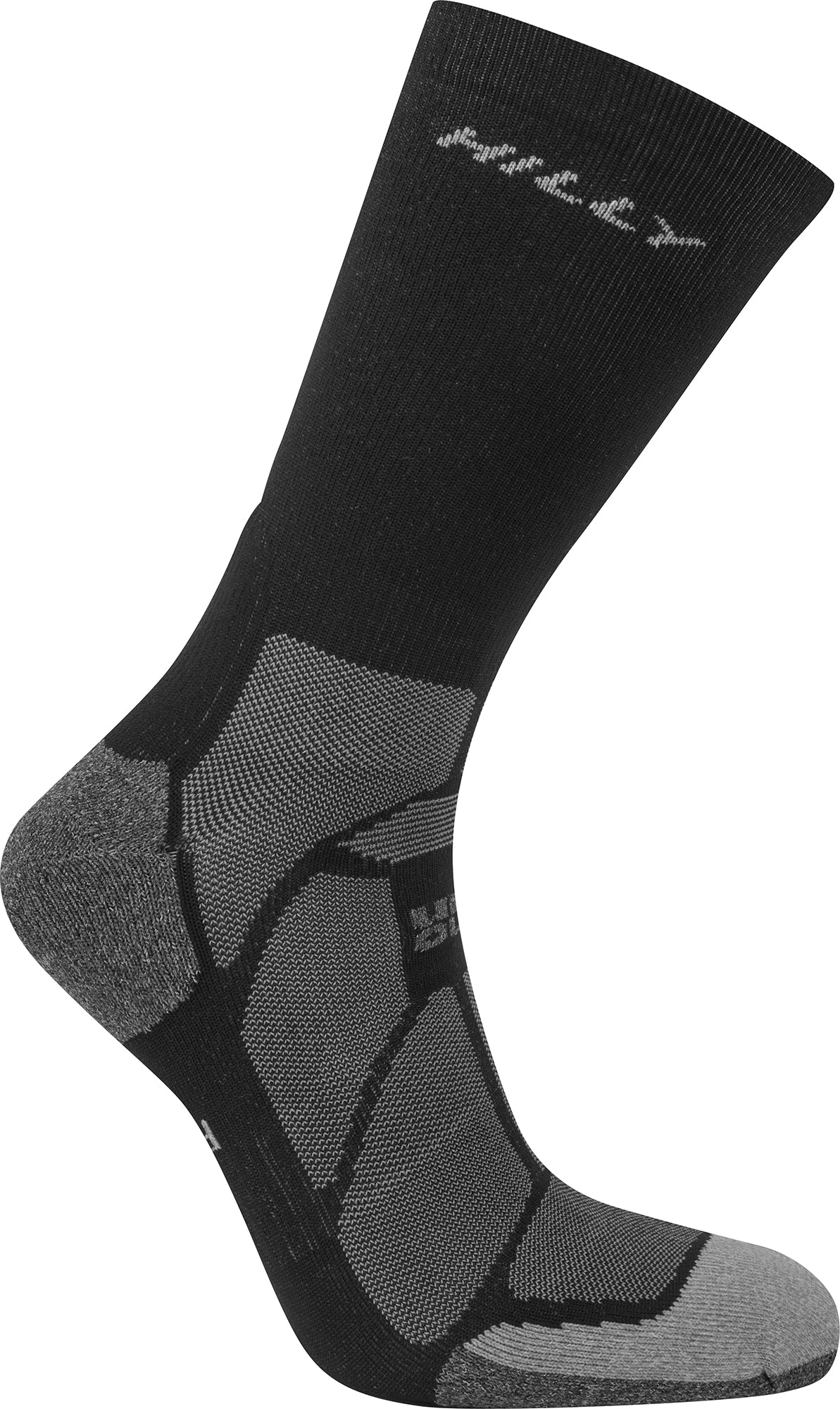 Hilly Marathon Fresh Crew Running Socks - Black - Image 3