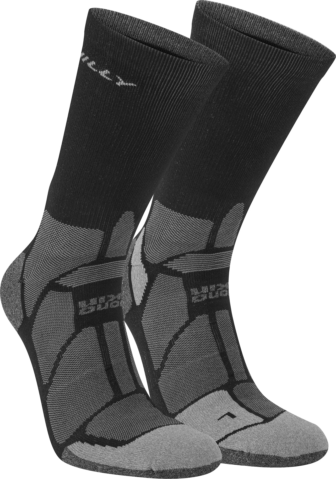 Hilly Marathon Fresh Crew Running Socks - Black - Image 4