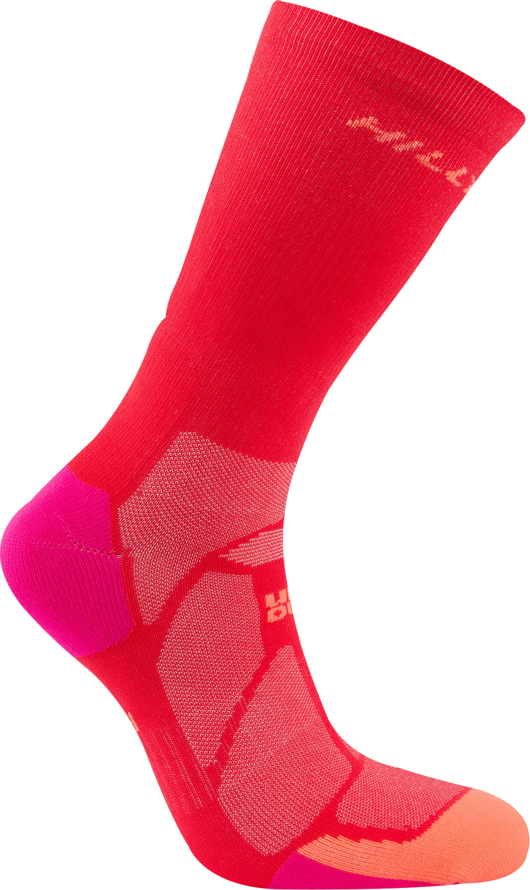 Hilly Marathon Fresh Crew Running Socks - Pink - Image 3
