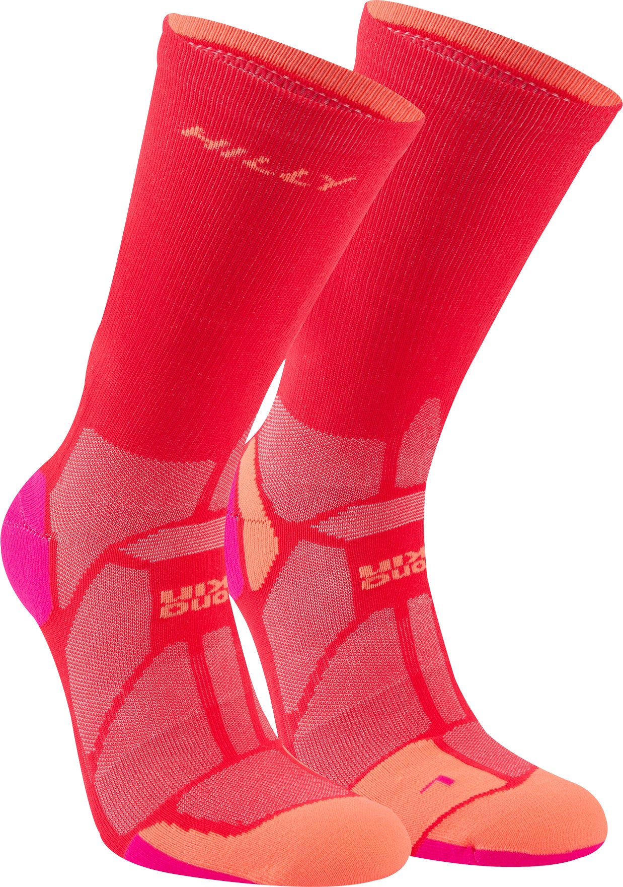 Hilly Marathon Fresh Crew Running Socks - Pink - Image 4