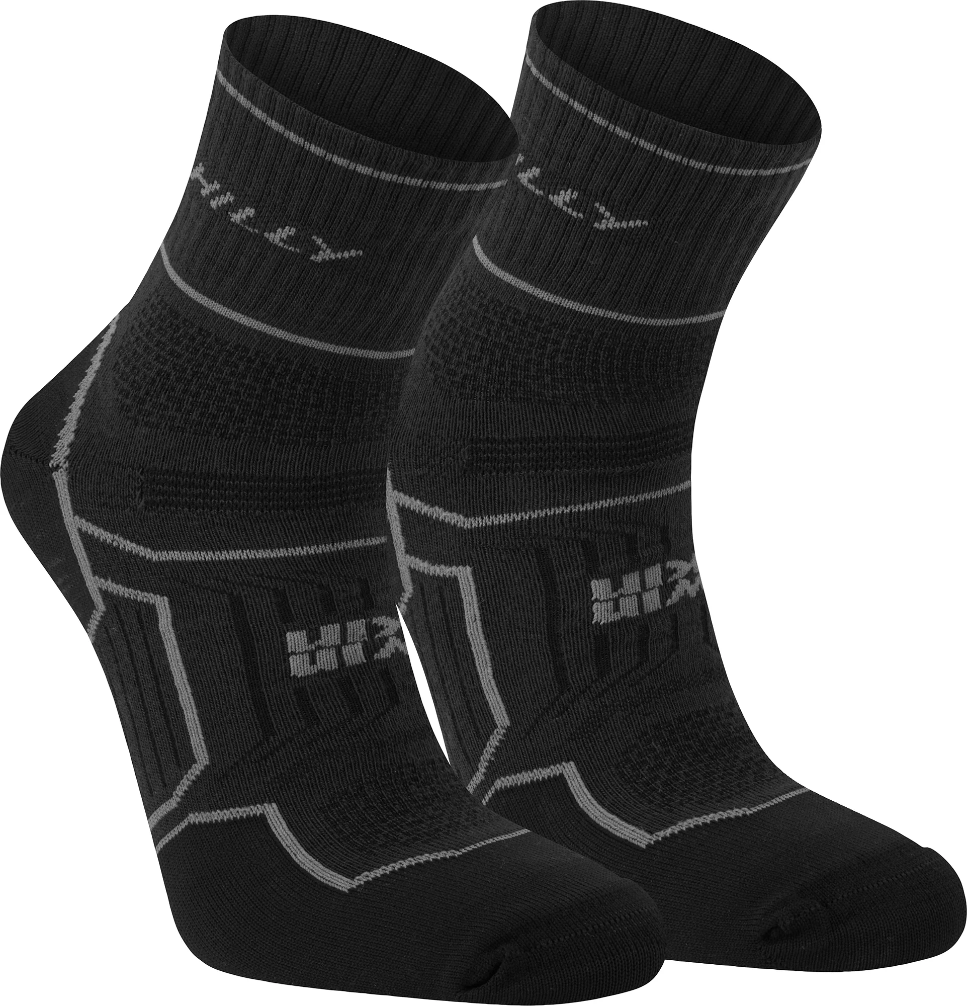 Hilly Twin Skin Anklet Running Socks - Black - Image 4
