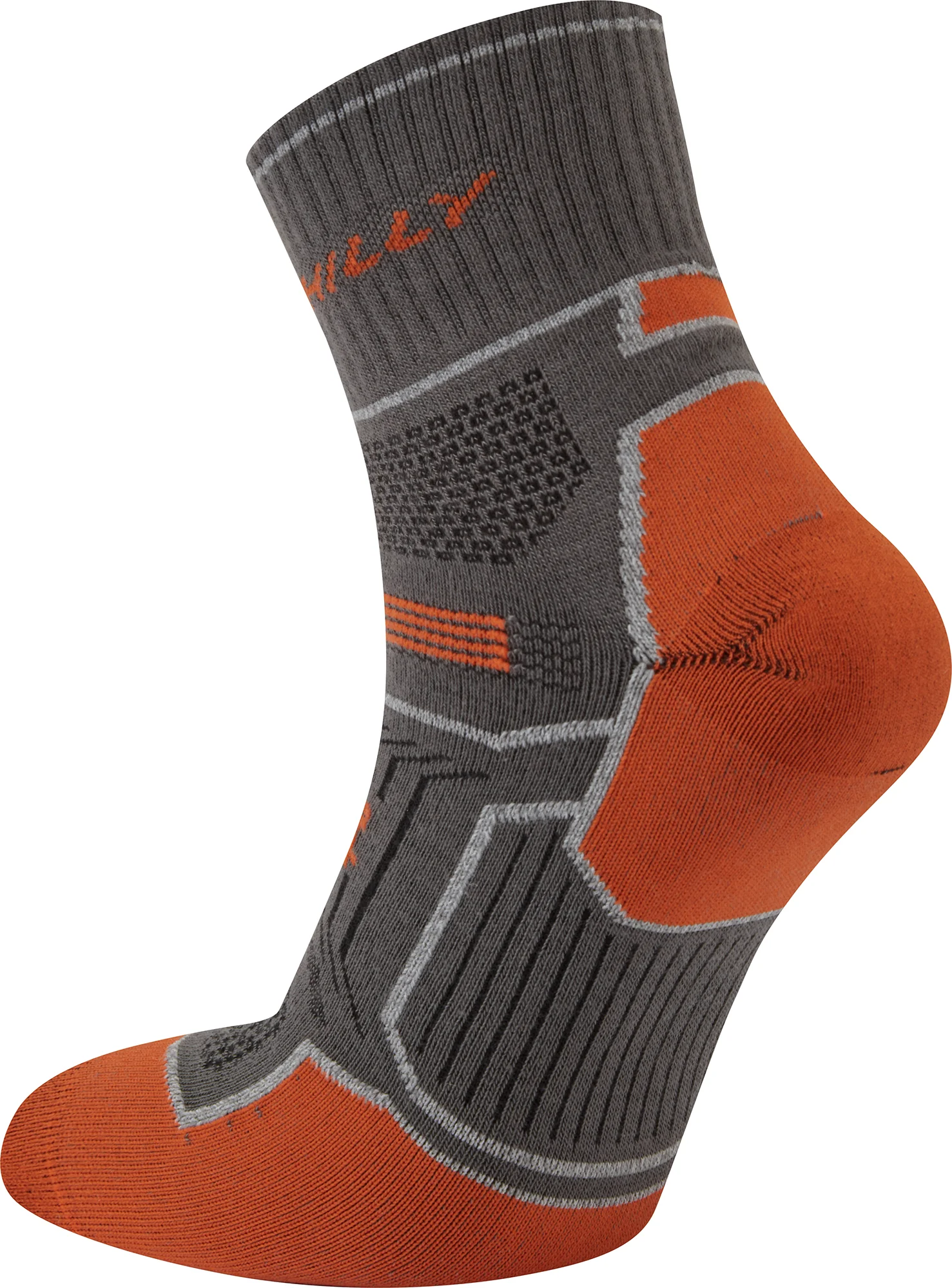 Hilly Twin Skin Anklet Running Socks - Grey - Image 2