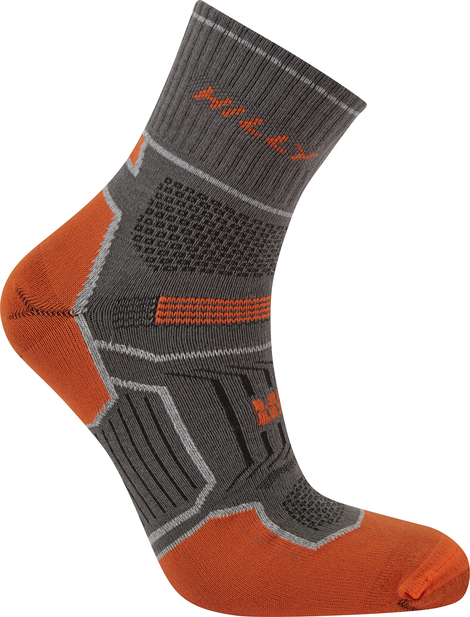 Hilly Twin Skin Anklet Running Socks - Grey - Image 3