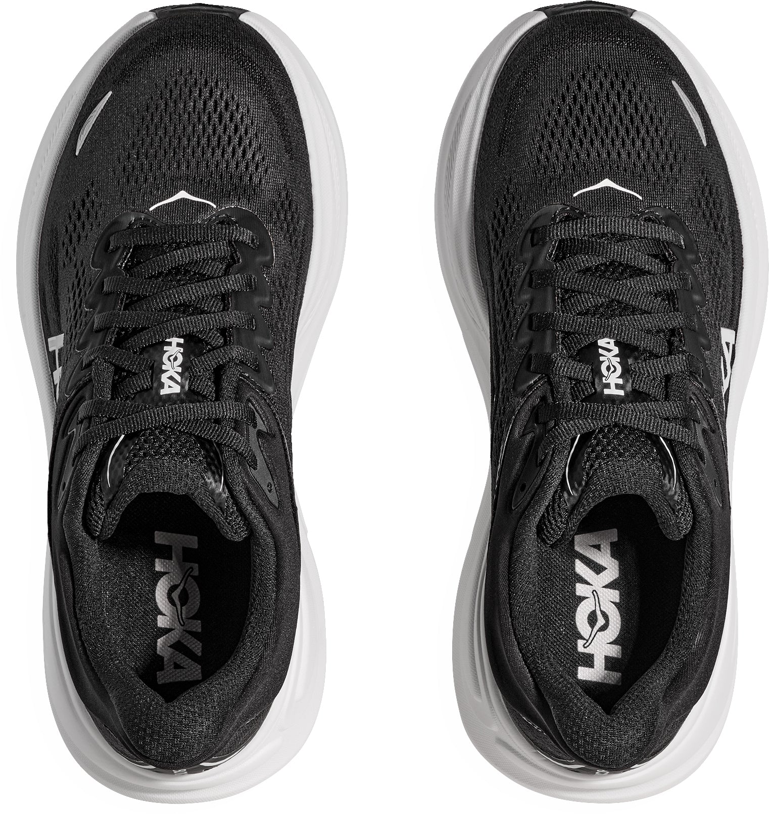 Hoka Bondi 9 Mens Running Shoes - Black - Image 4