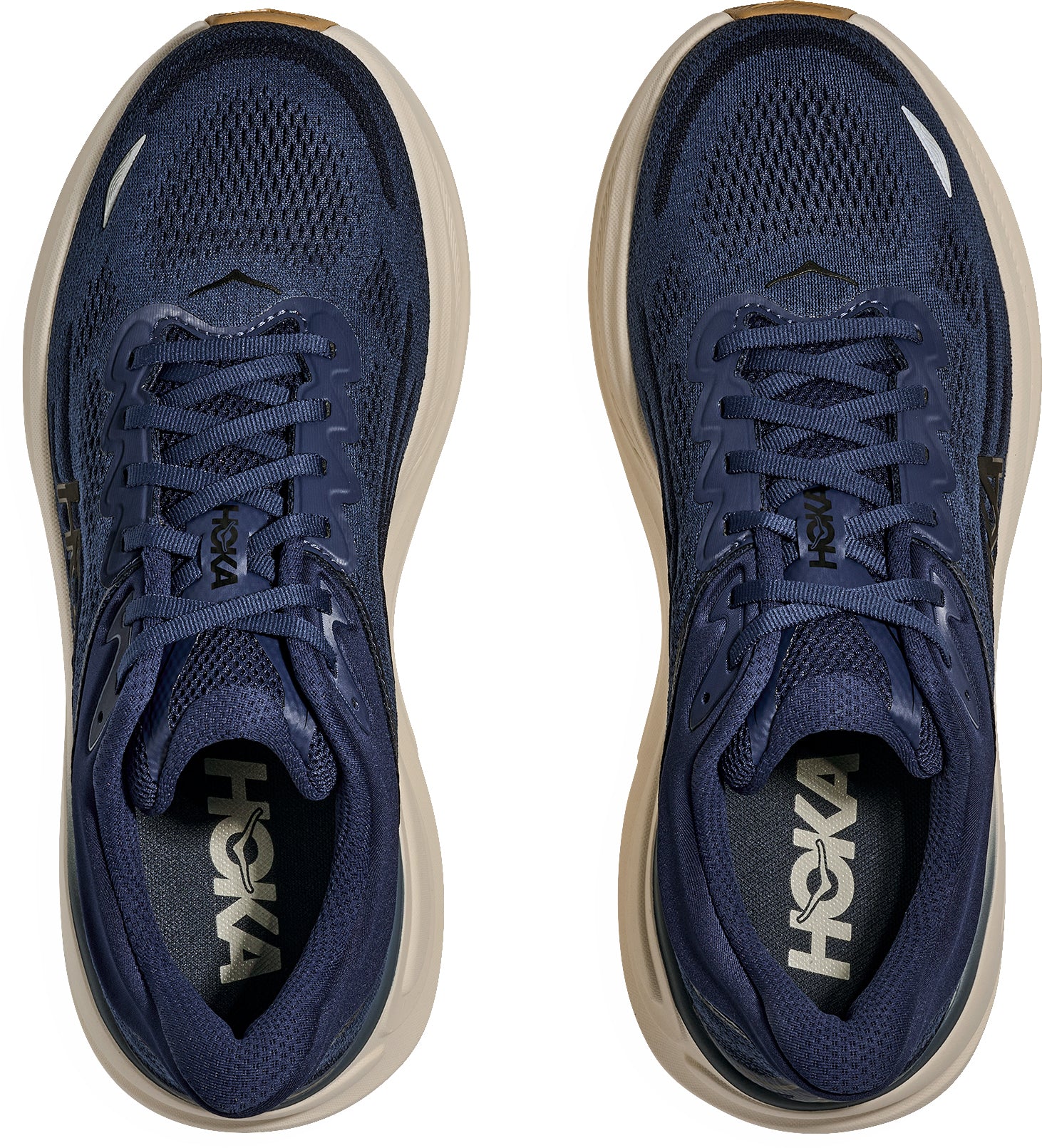 Hoka Bondi 9 Mens Running Shoes - Blue - Image 4