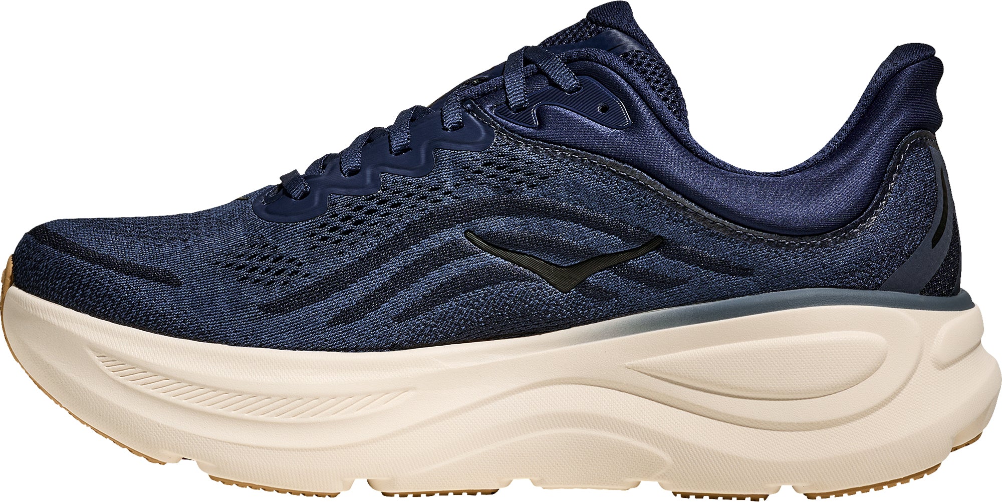 Hoka Bondi 9 WIDE FIT Mens Running Shoes - Blue - Image 3