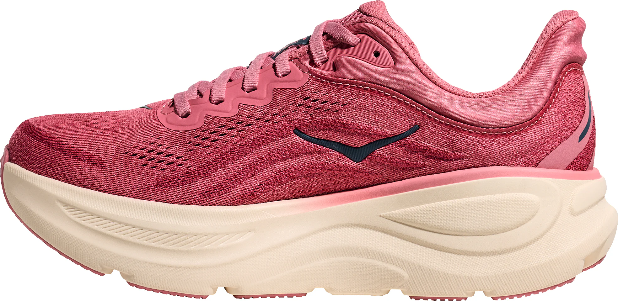 Hoka Bondi 9 WIDE FIT Womens Running Shoes - Pink - Image 3