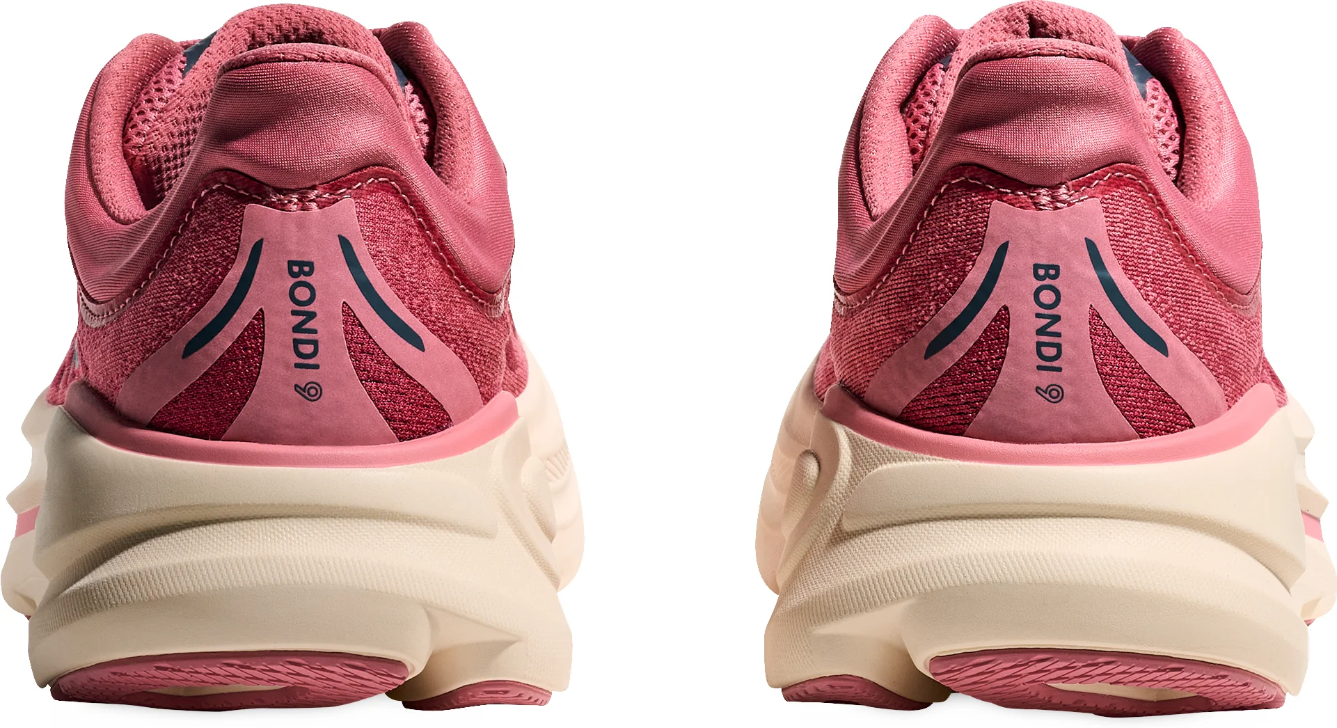 Hoka Bondi 9 WIDE FIT Womens Running Shoes - Pink - Image 5