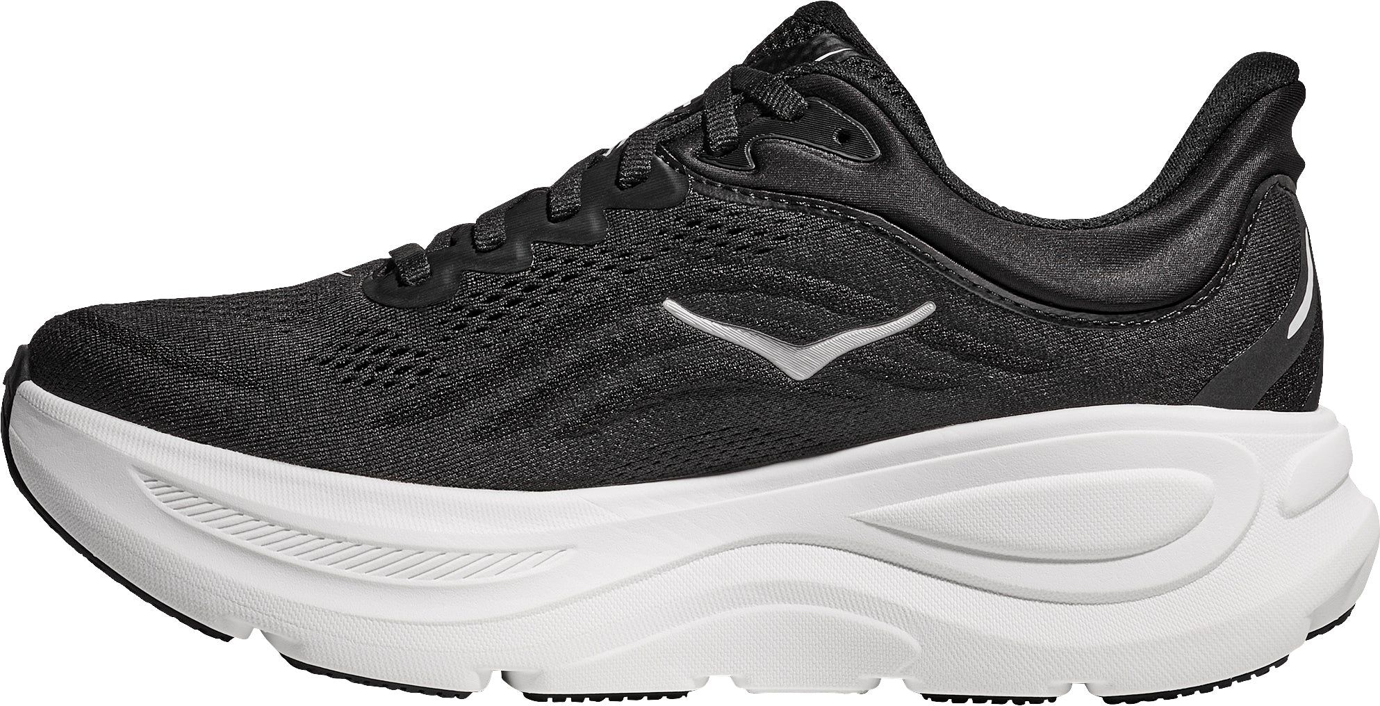Hoka Bondi 9 Womens Running Shoes - Black - Image 3