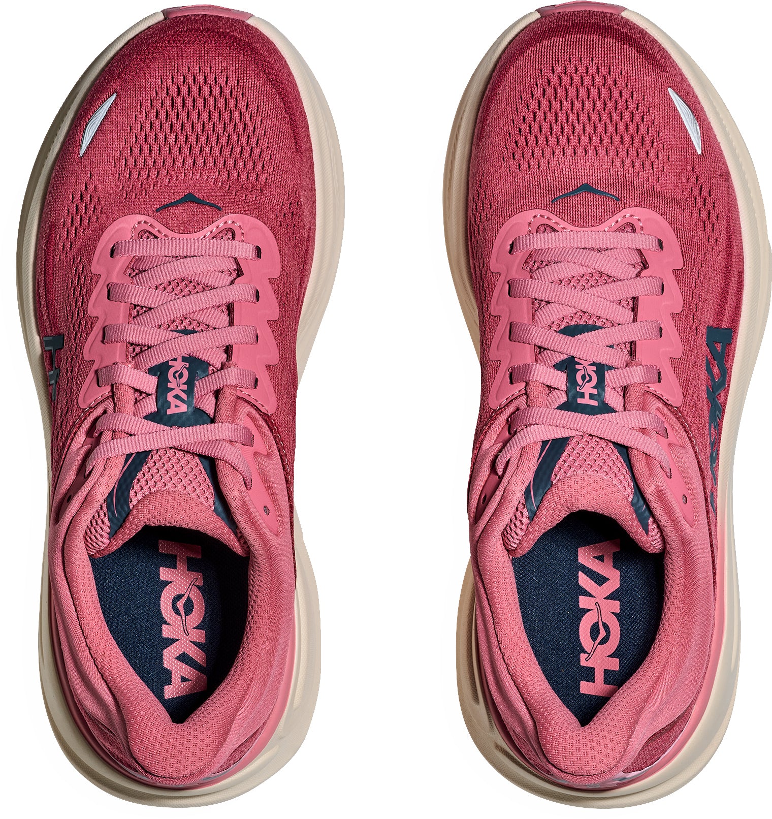 Hoka Bondi 9 Womens Running Shoes - Pink - Image 4