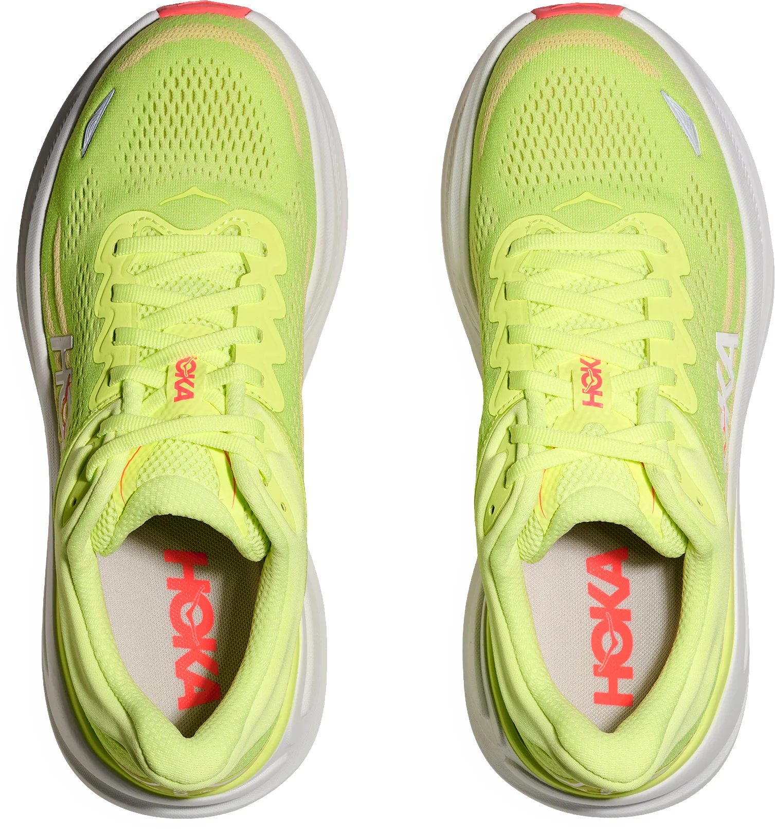 Hoka Bondi 9 Womens Running Shoes - Yellow - Image 4