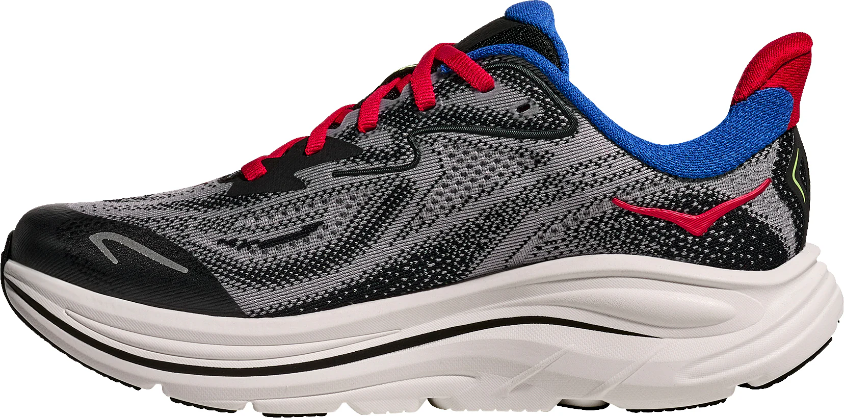 Hoka Clifton 10 Junior Running Shoes - Grey - Image 3