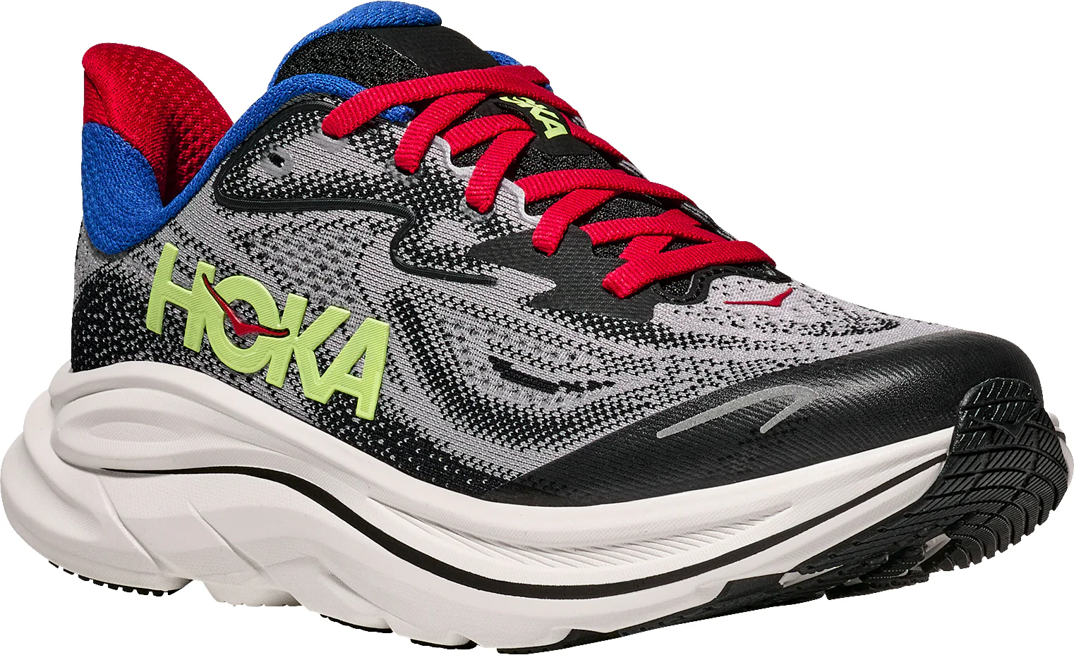 Hoka Clifton 10 Junior Running Shoes - Grey - Image 6