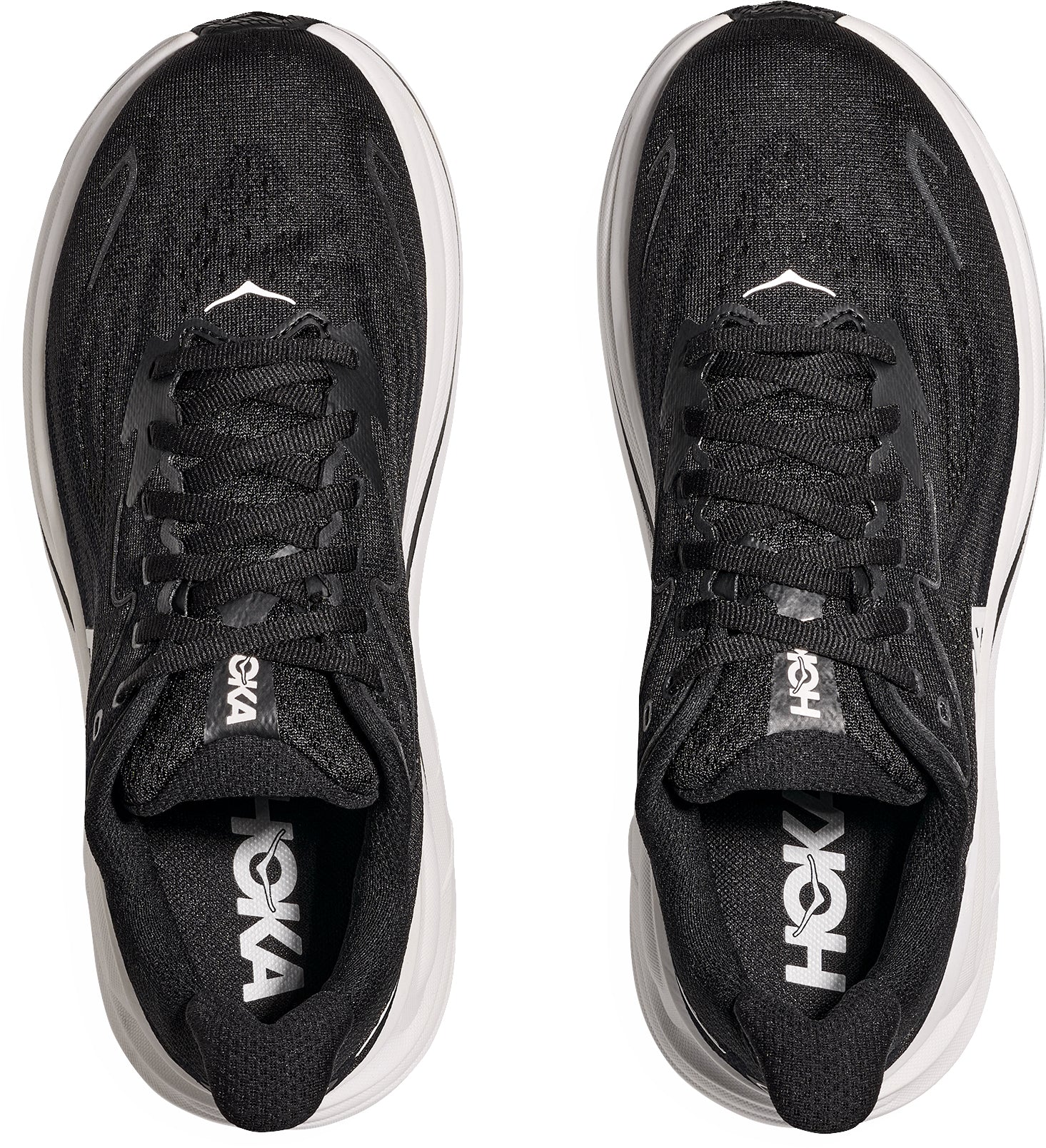 Hoka Clifton 10 Mens Running Shoes - Black - Image 4