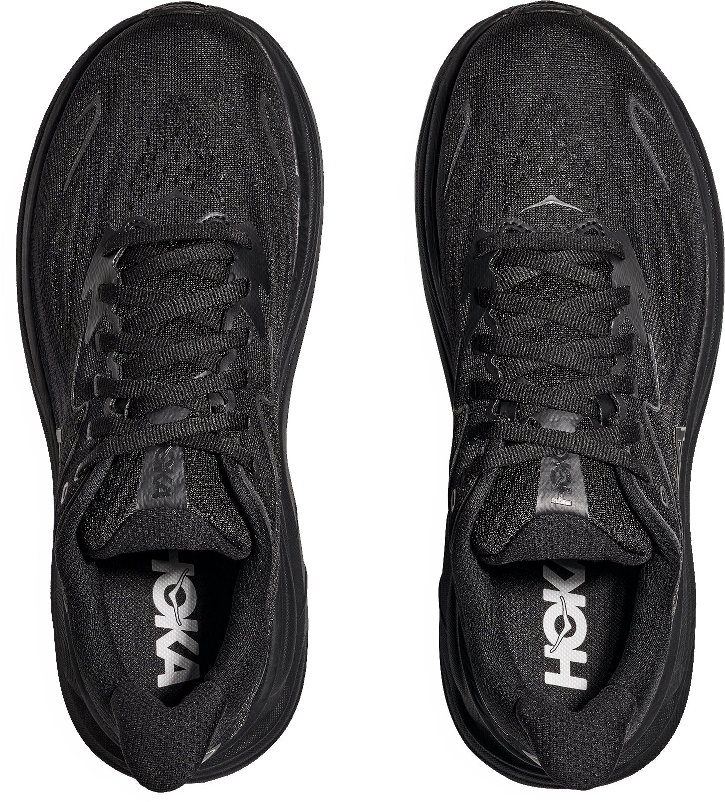 Hoka Clifton 10 Mens Running Shoes - Black - Image 4