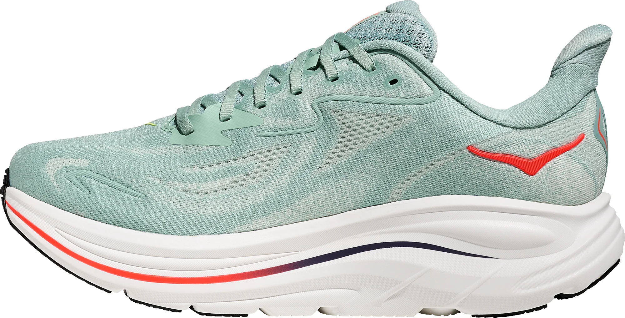 Hoka Clifton 10 Mens Running Shoes - Green - Image 3