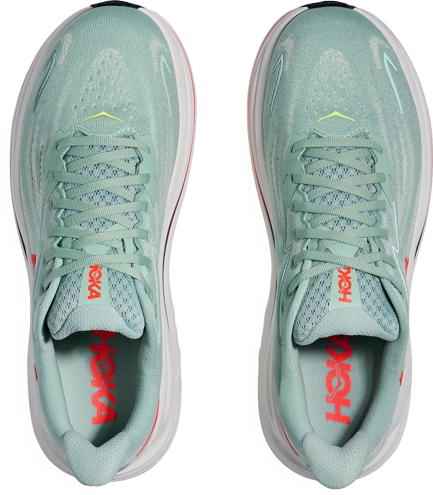 Hoka Clifton 10 Mens Running Shoes - Green - Image 4