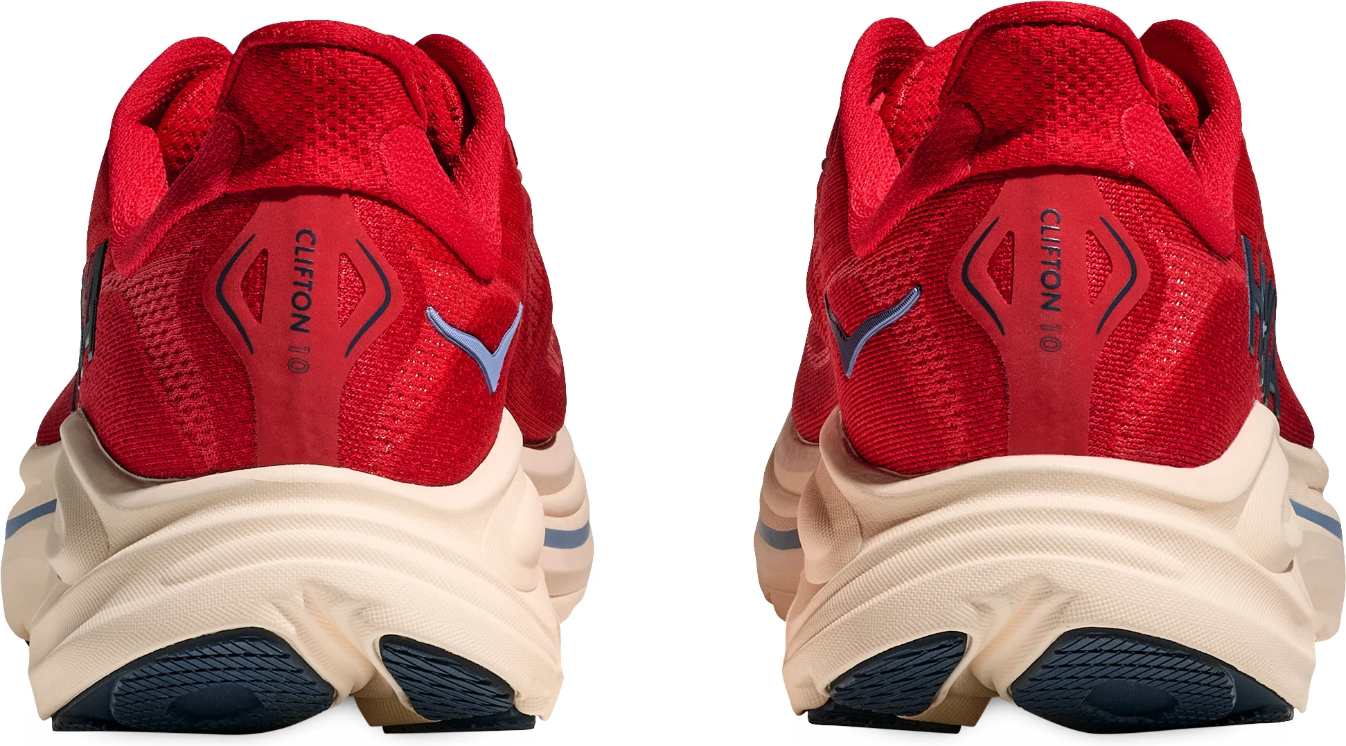 Hoka Clifton 10 Mens Running Shoes - Red - Image 5