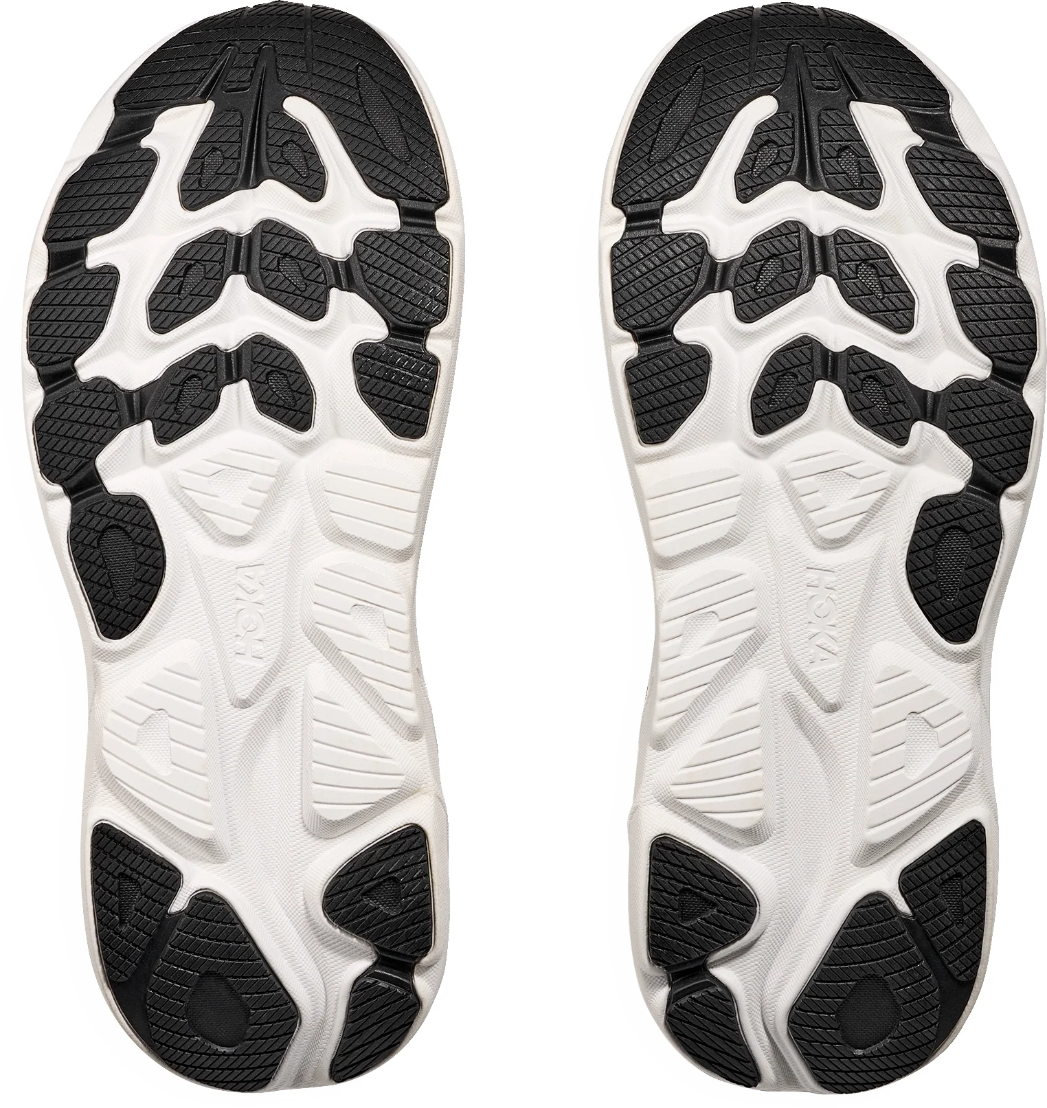Hoka Clifton 10 WIDE FIT Mens Running Shoes - Black - Image 2