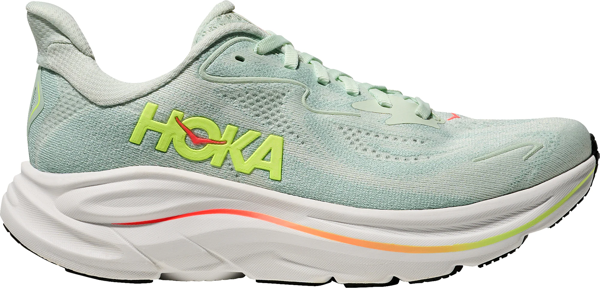 Hoka Clifton 10 WIDE FIT Womens Running Shoes - Green