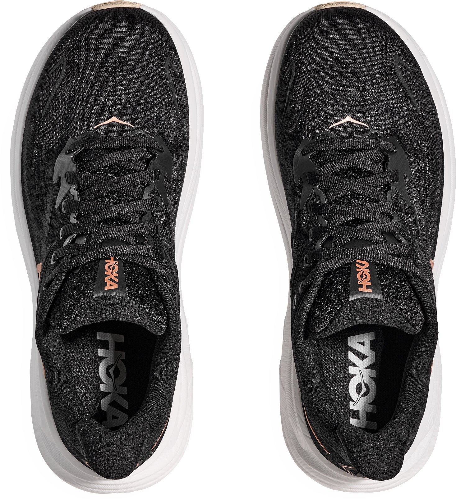 Hoka Clifton 10 Womens Running Shoes - Black - Image 4