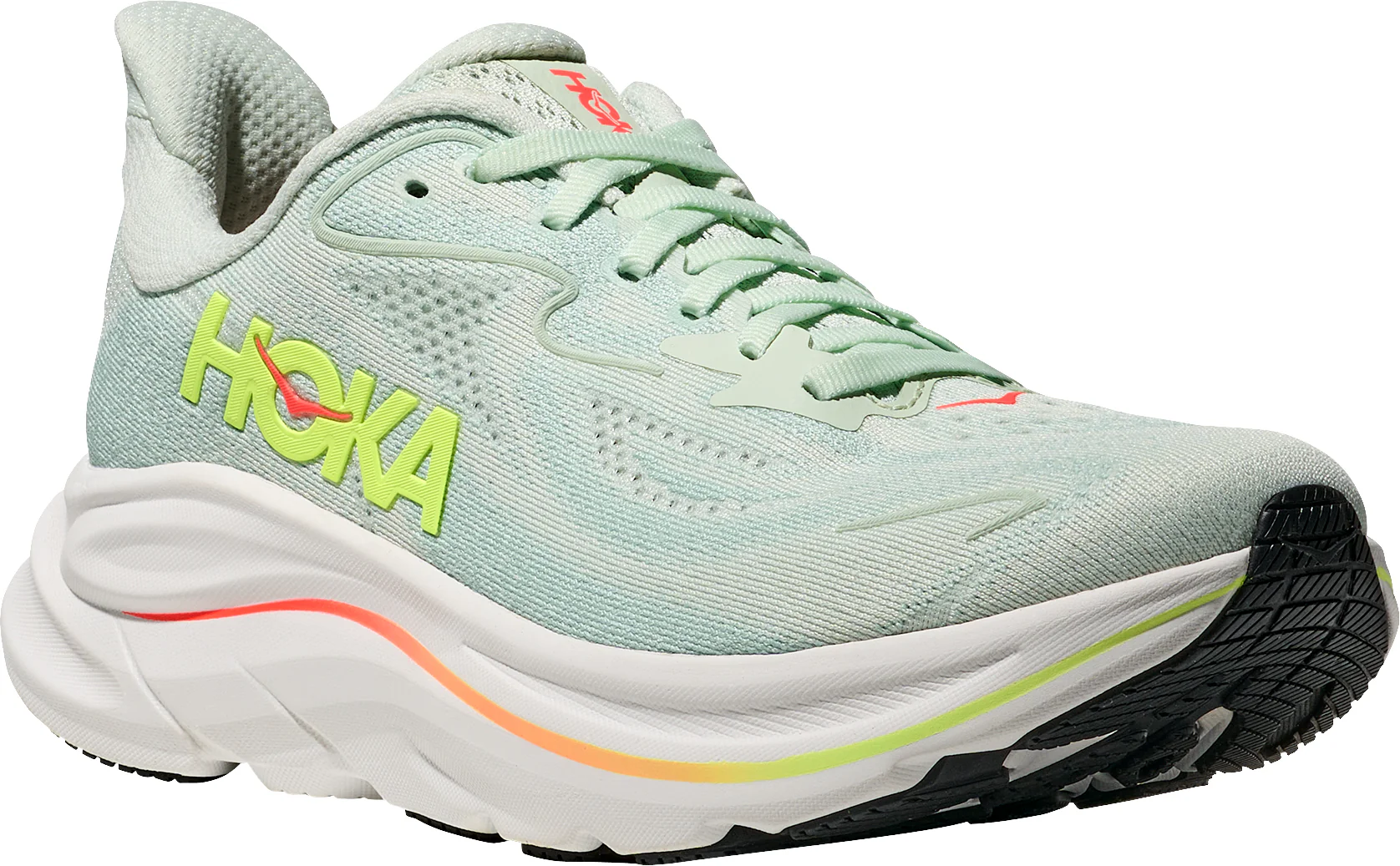 Hoka Clifton 10 Womens Running Shoes - Green - Image 6