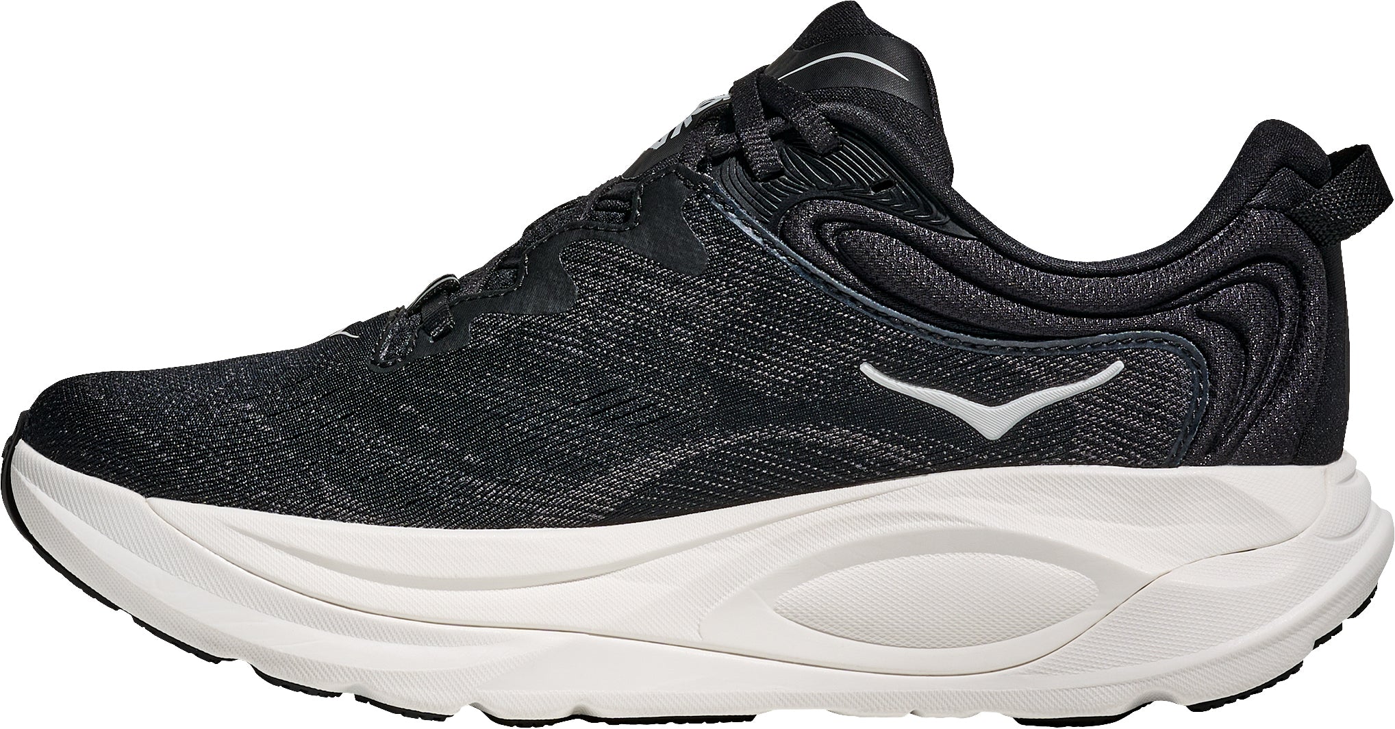 Hoka Gaviota 6 WIDE FIT Womens Running Shoes - Black - Image 3