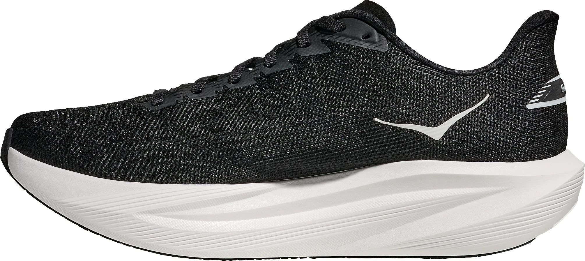 Hoka Mach 7 Mens Running Shoes - Black - Image 3