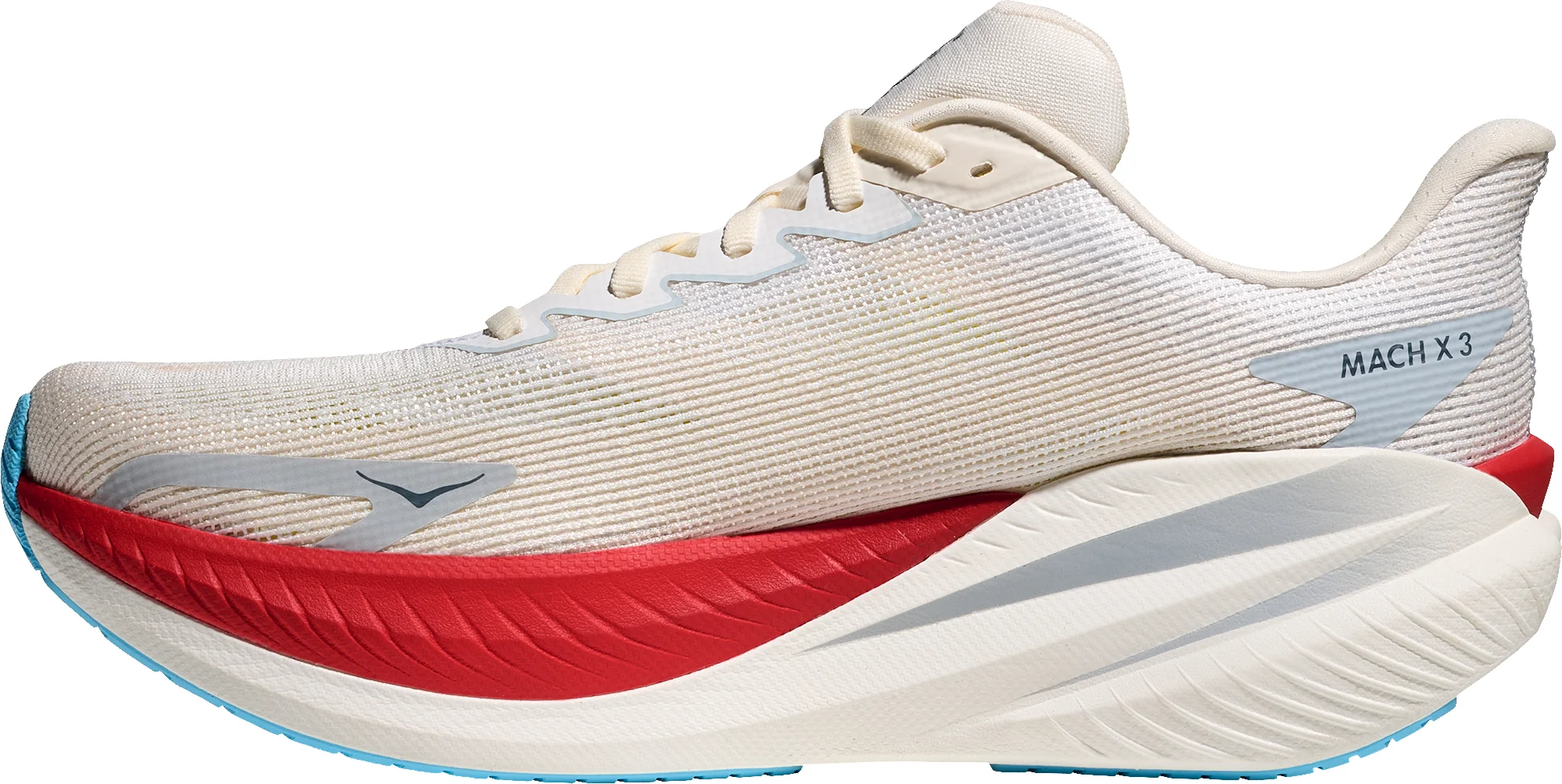 Hoka Mach X 3 Mens Running Shoes - White - Image 3