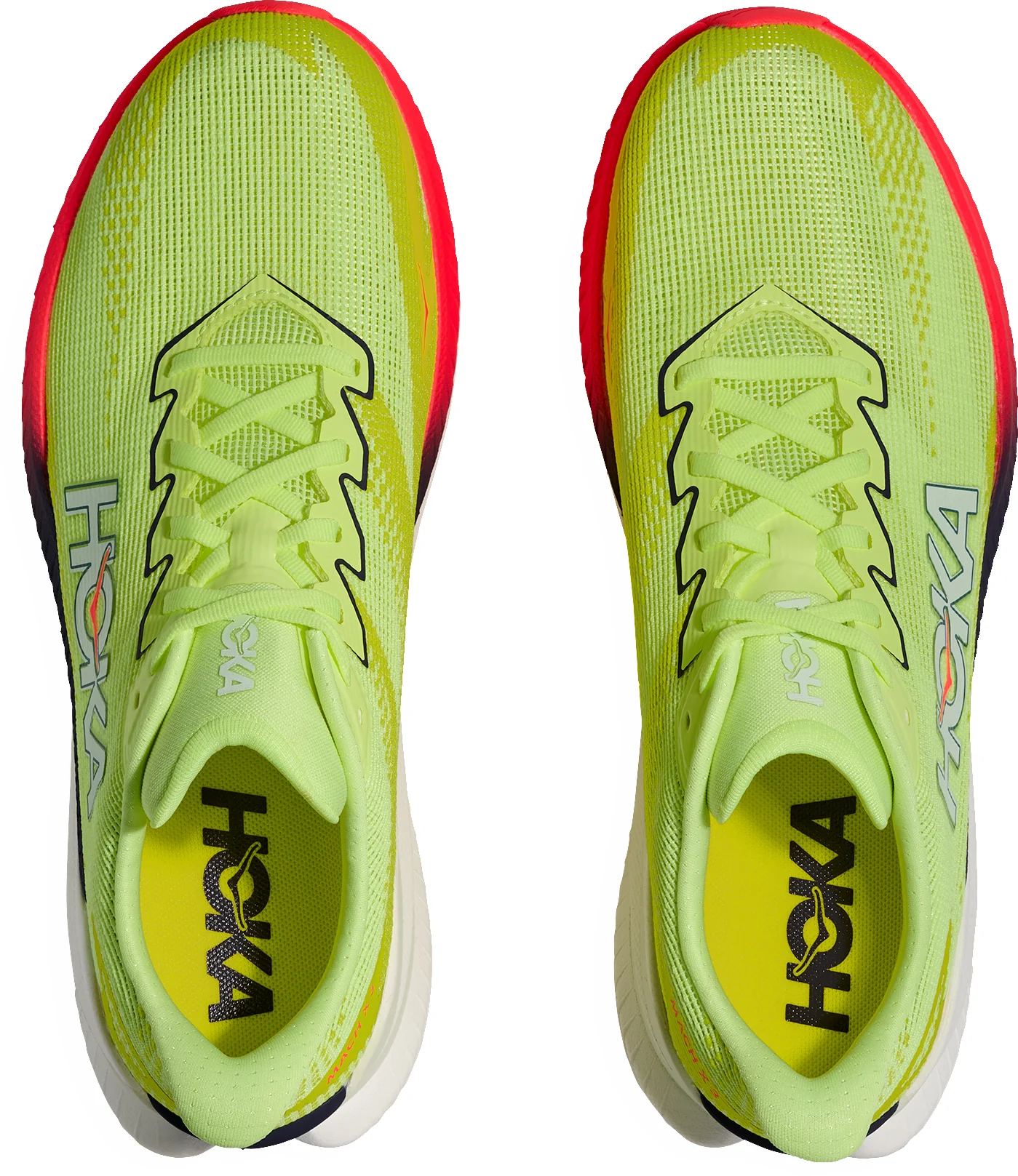 Hoka Mach X 3 Mens Running Shoes - Yellow - Image 4