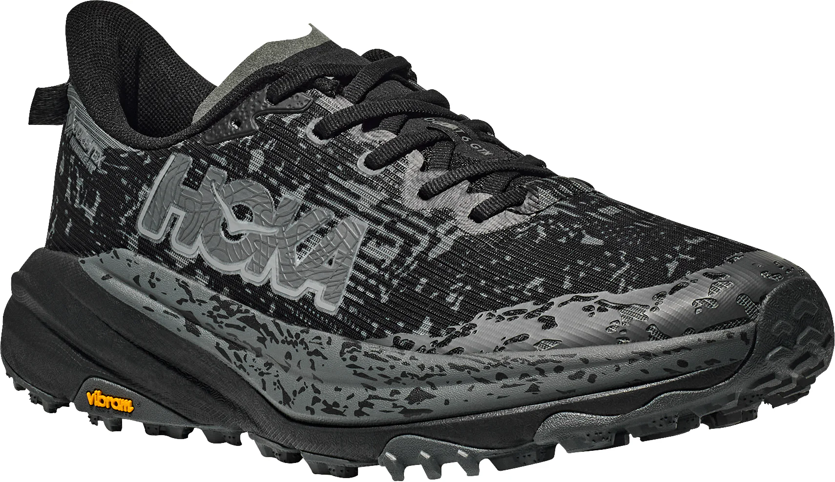 Hoka Speedgoat 6 GORE-TEX Mens Trail Running Shoes - Black - Image 6
