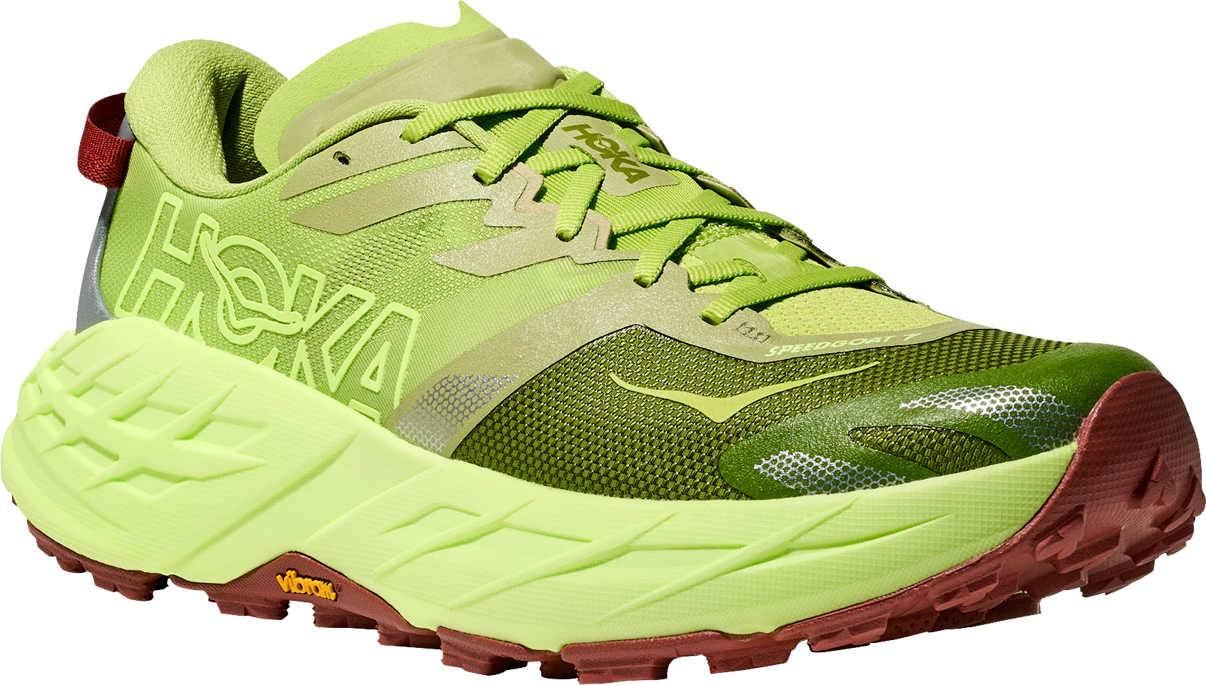 Hoka Speedgoat 7 Mens Trail Running Shoes - Green - Image 6