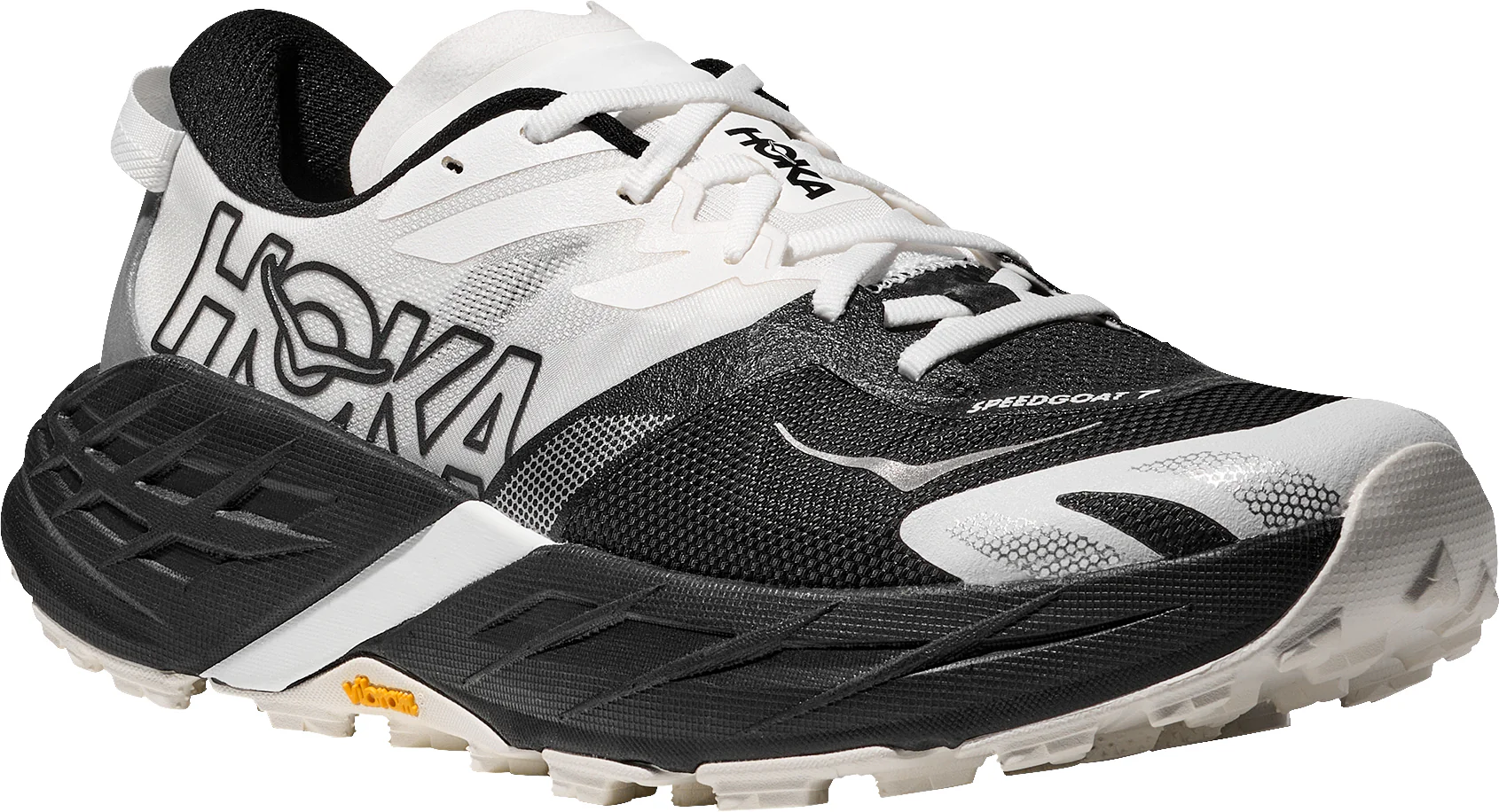 Hoka Speedgoat 7 WIDE FIT Mens Trail Running Shoes - Black - Image 6