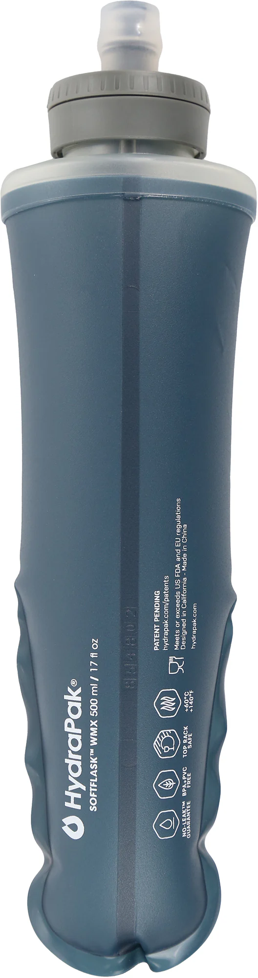 Inov8 Locking Cap 500ml Soft Flask - Grey - Image 2